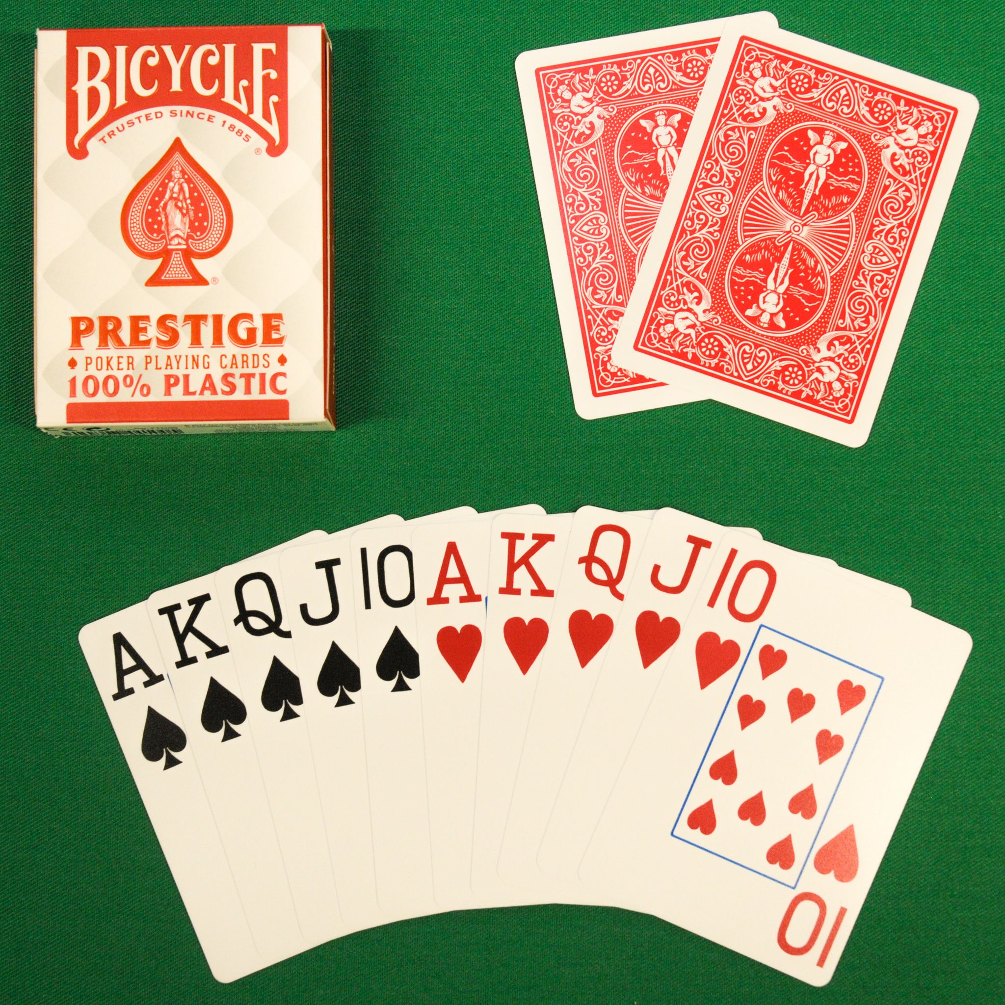 Baralho Bicycle Prestige Jumbo 100% Plástico Vermelho - Baralho