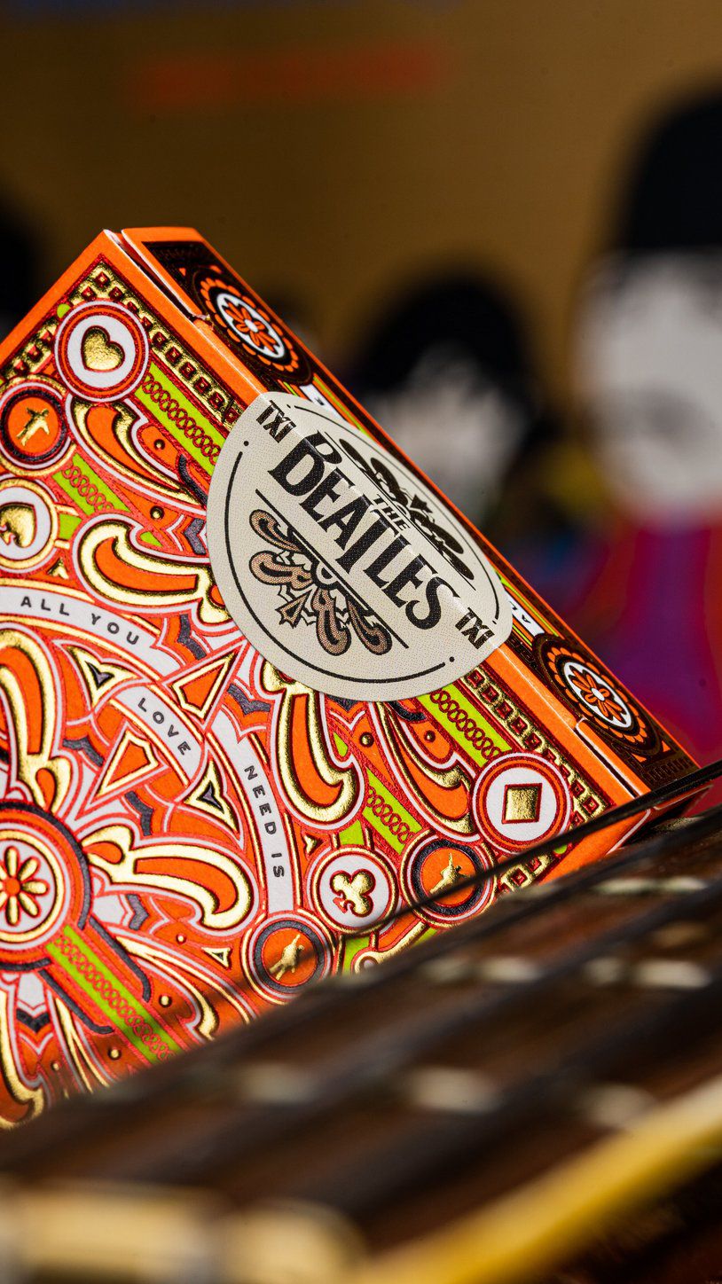 Baralho The Beatles Laranja (Orange) - Baralho Box - Sua loja