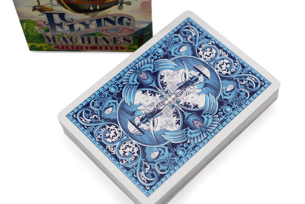Bicycle Flying Machines Playing Cards - Unique Illustrated Deck
