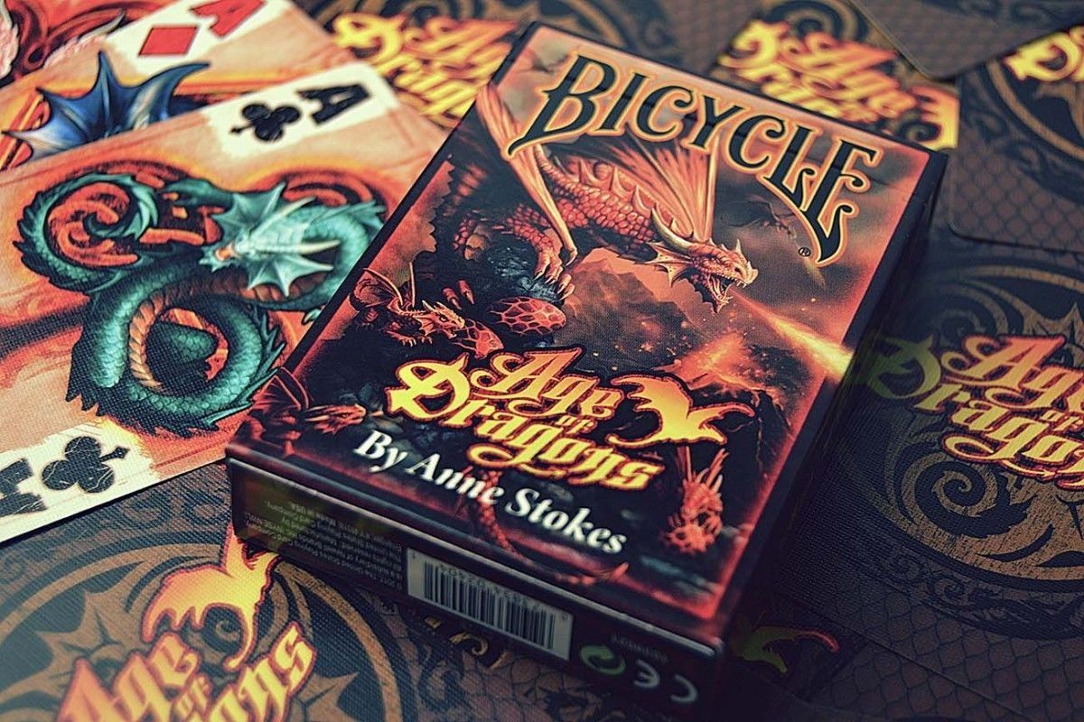 Baralho Bicycle Anne Stokes Age of Dragons - Baralho Box - Sua