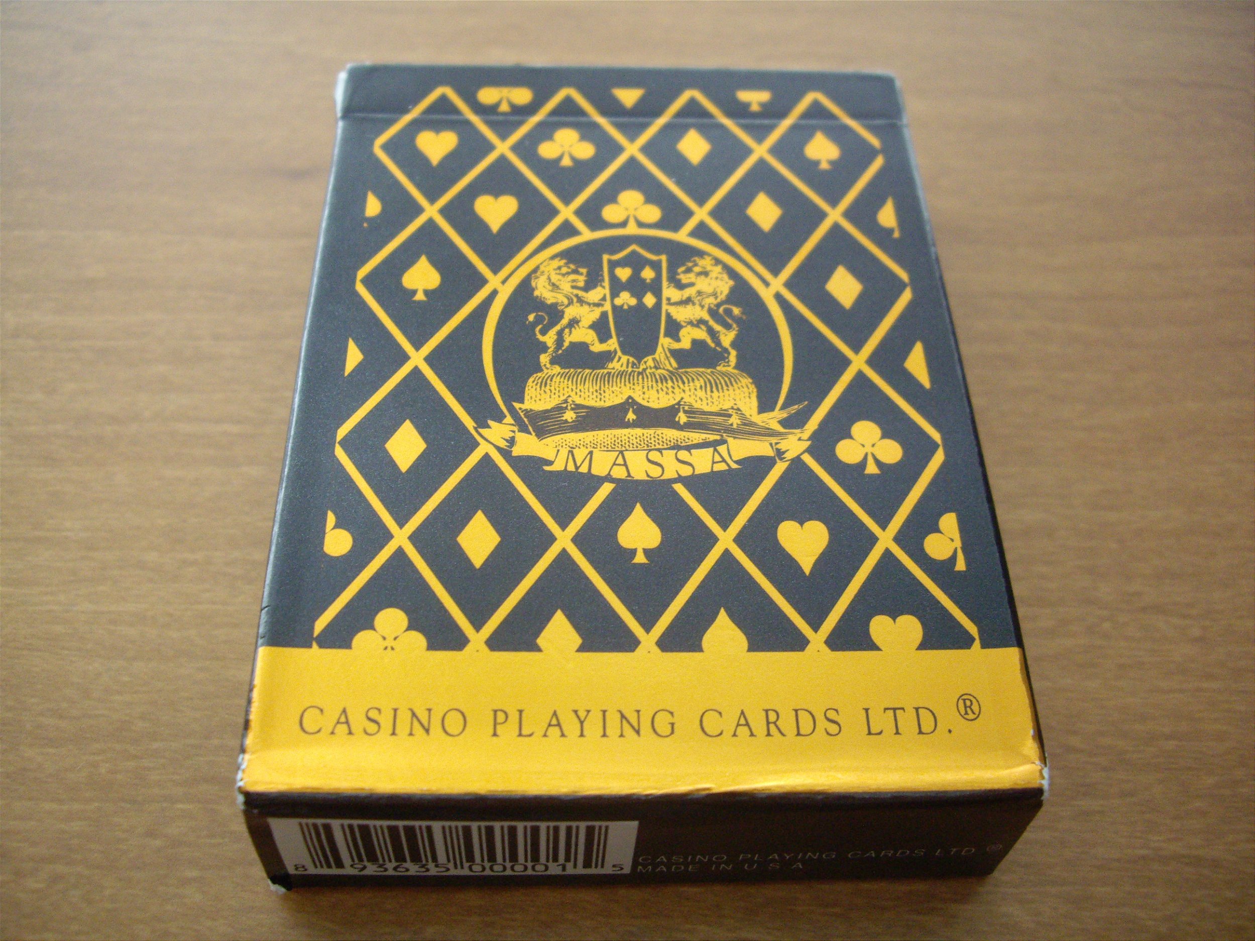 MASSA PLAYING CARDS 6個 Baralho Massa Casino Playing Cards Ltd. (cartamundi) - Baralho Box
