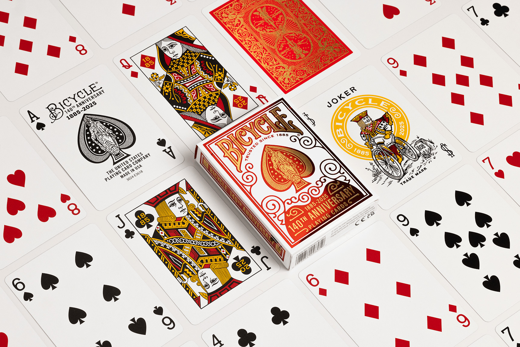Baralho Bicycle 140th Anniversary - Baralho Box - Sua loja online