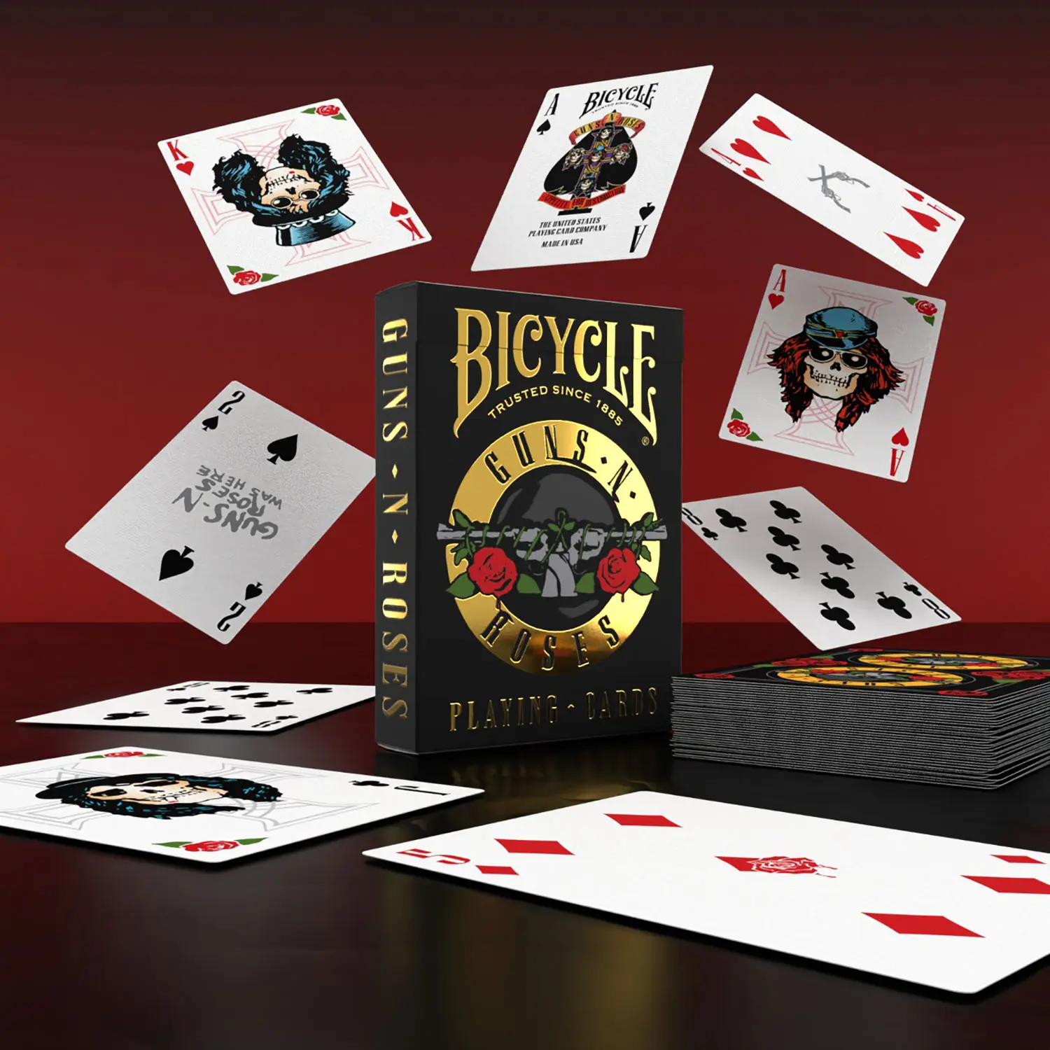 Baralho Bicycle Guns N' Roses - Baralho Box - Sua loja online de Baralhos