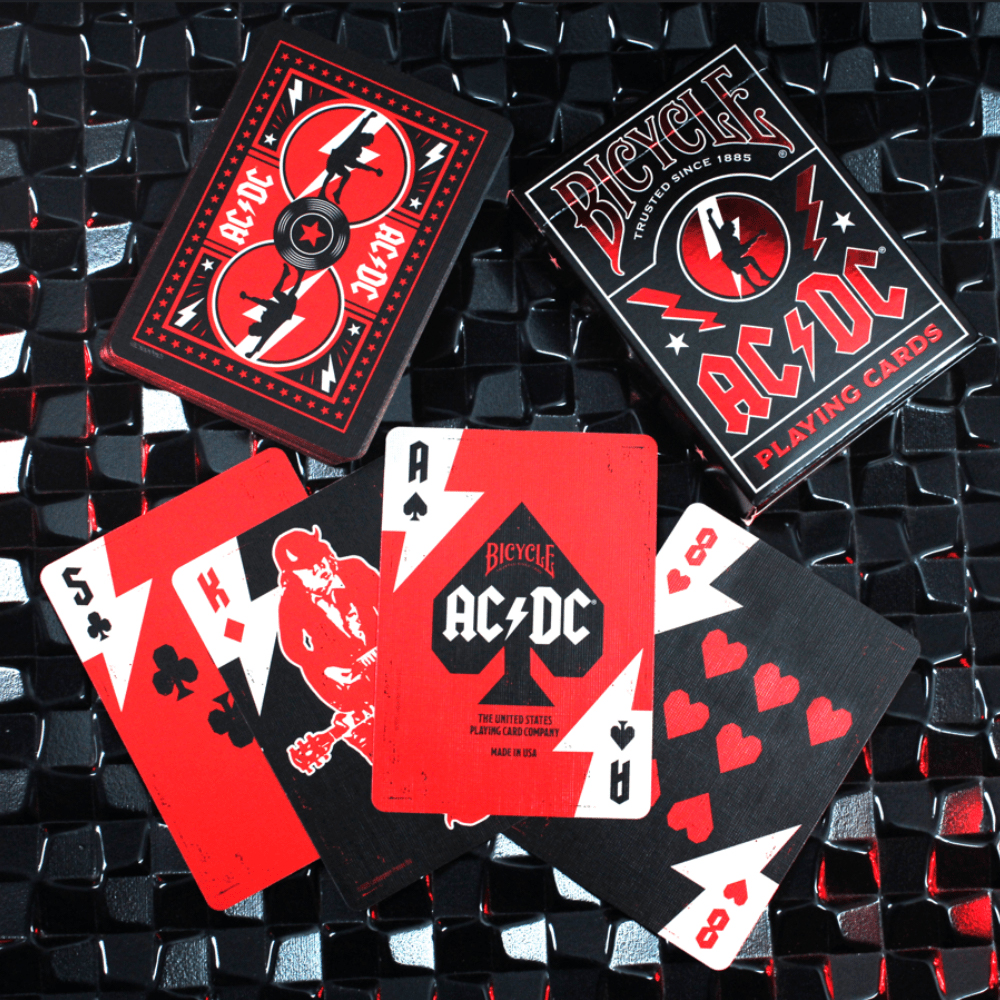 Baralho Bicycle AC/DC - Baralho Box - Sua loja online de Baralhos
