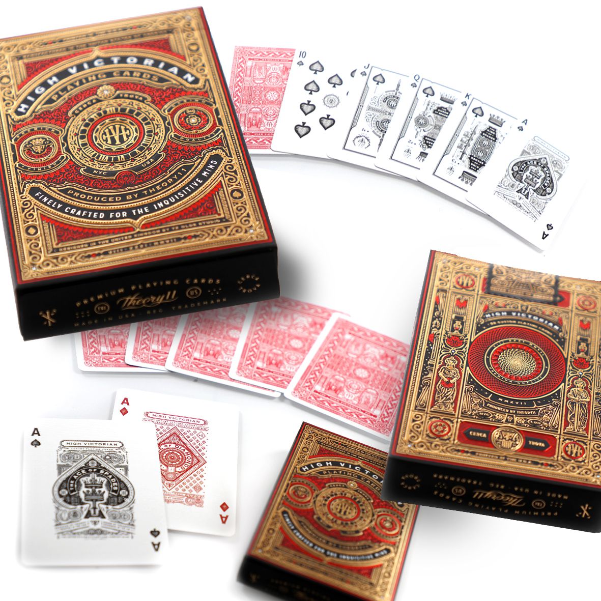 Baralho High Victorian Vermelho - Baralho Box - Sua loja online de