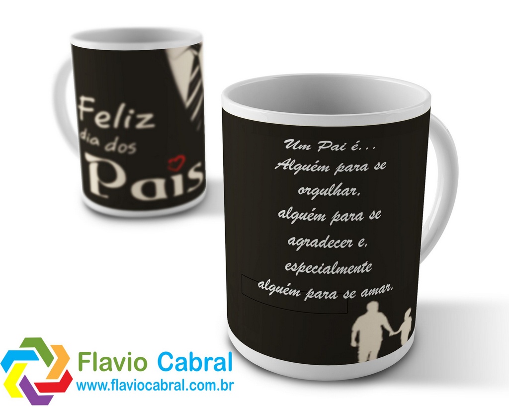 Caneca - Dia dos Pais - Caricatura Personalizada