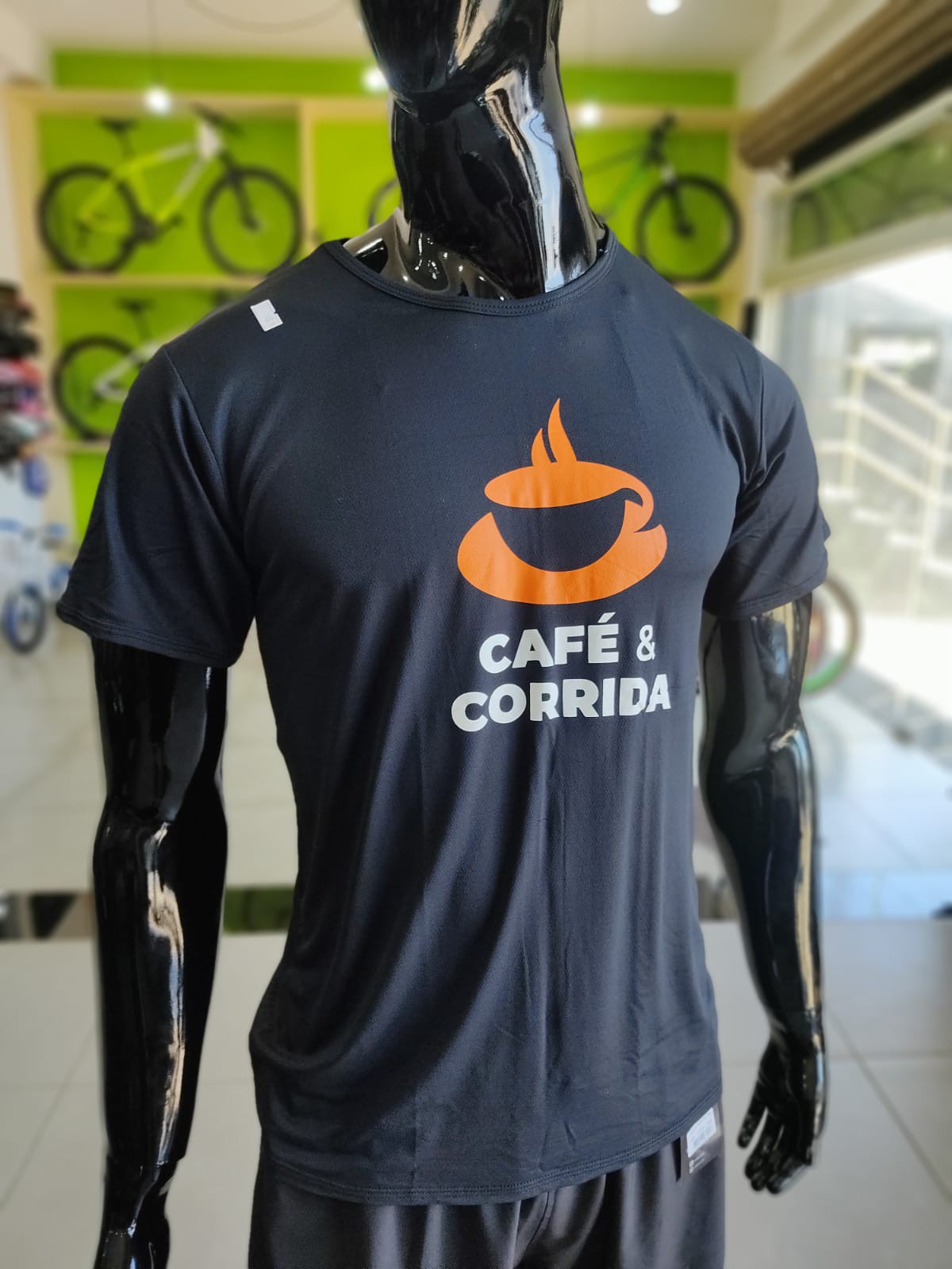 CAMISETA DRY FIT CAFÉ E CORRIDA - Runfor Store | Tudo para sua corrida!