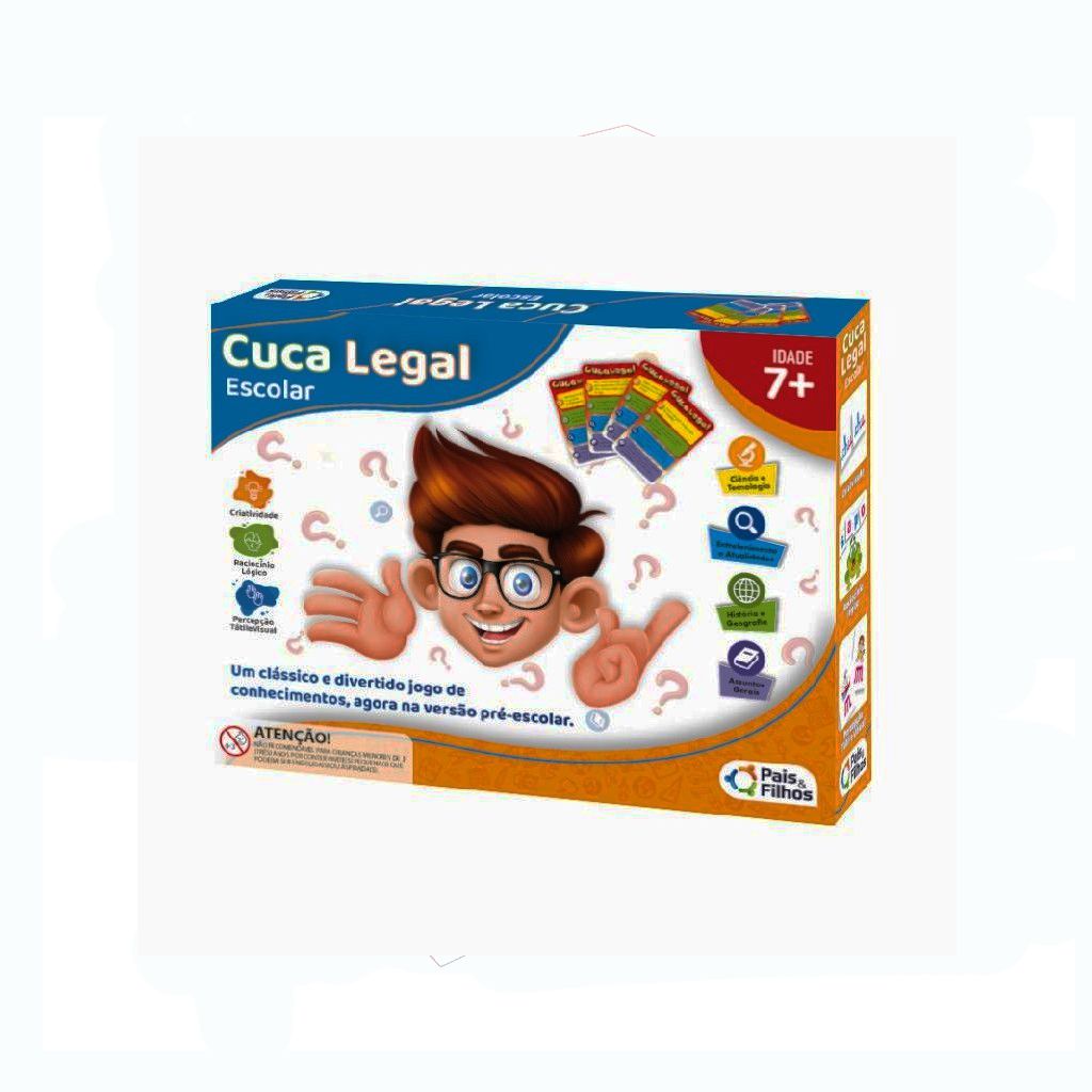 Jogo Cuca Legal Júnior 336 perguntas Educativo - Pais e Filhos