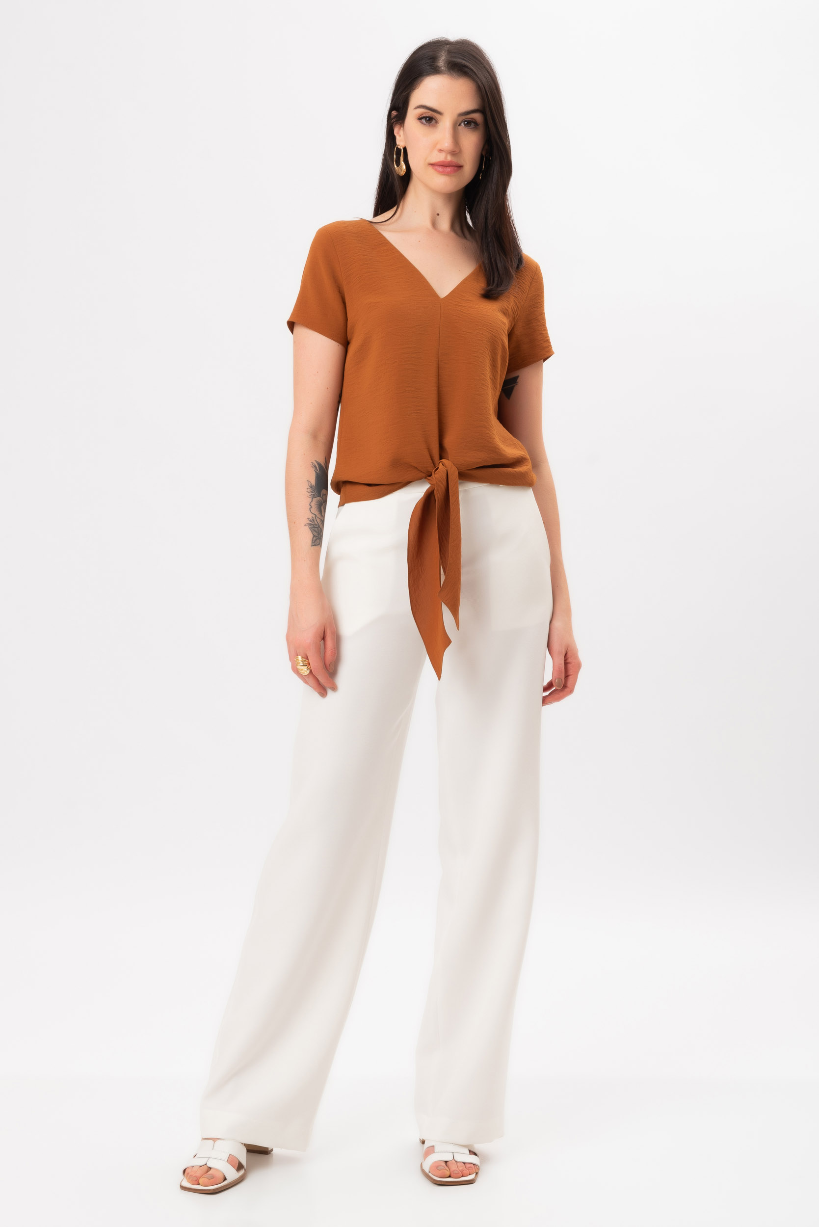 ALL SIDE BLUSA LAURA BRONZE - All Side Store - Moda que Exalta a