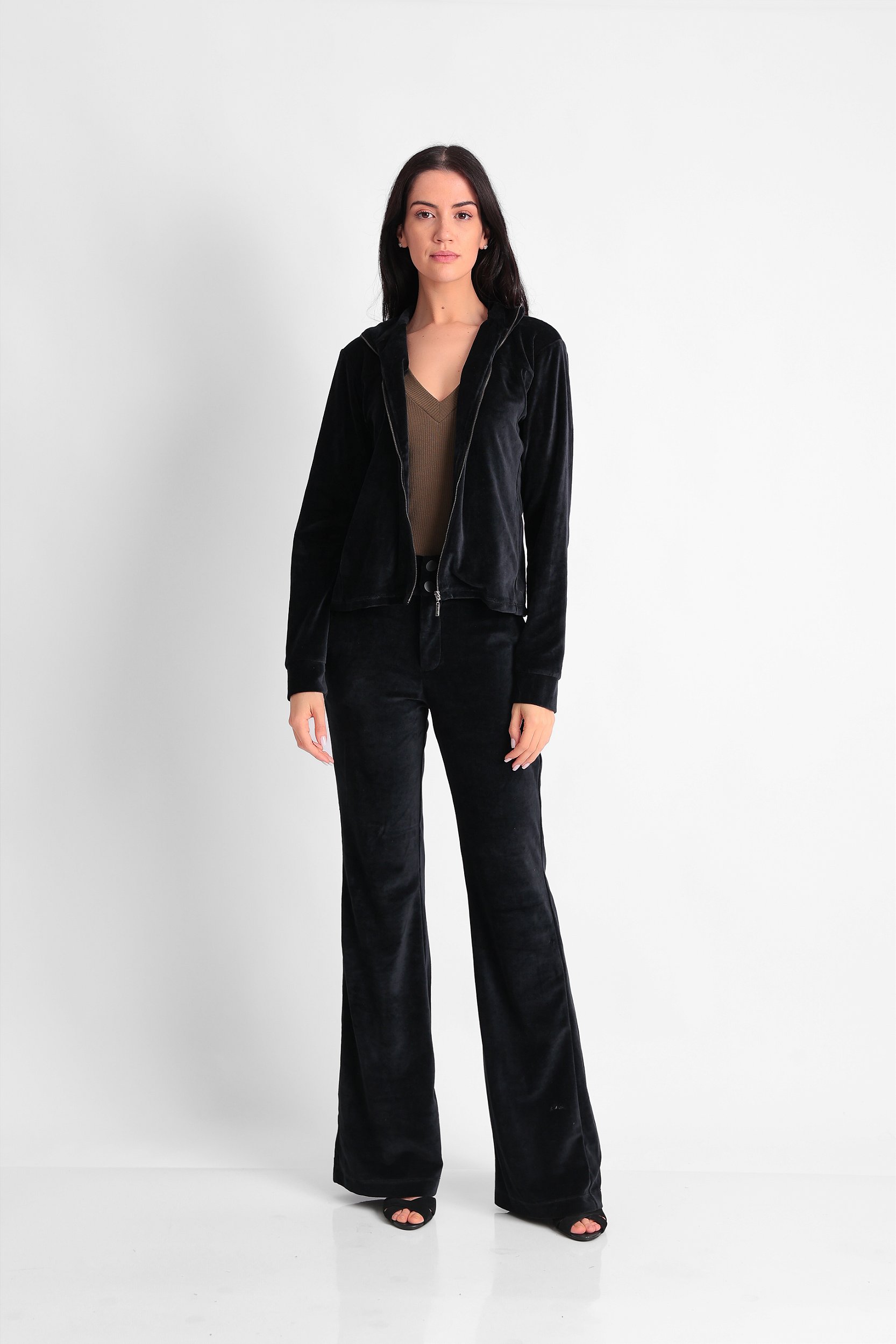 ALL SIDE JAQUETA PLUSH PRETO ISIS - All Side Store - Moda que