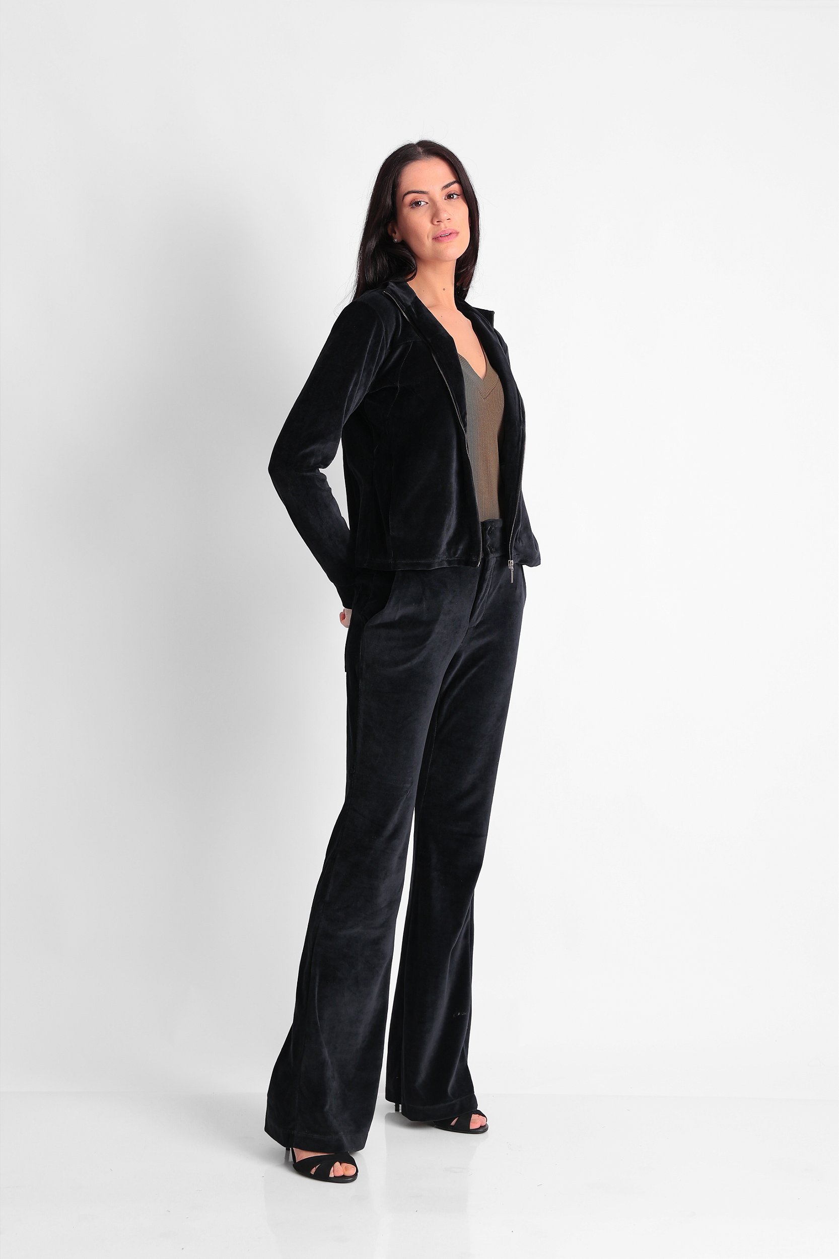 ALL SIDE JAQUETA PLUSH PRETO ISIS - All Side Store - Moda que