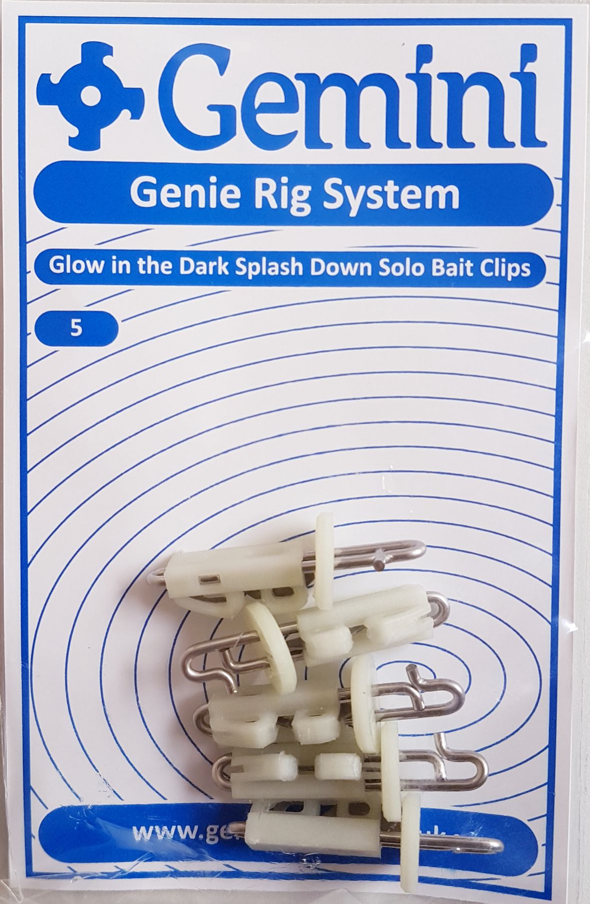 Gemini SplashDown Bait Clip (5 Pezzi) - Clip Per Esche Da Spiaggia Per Merluzzo, Razze E Razze