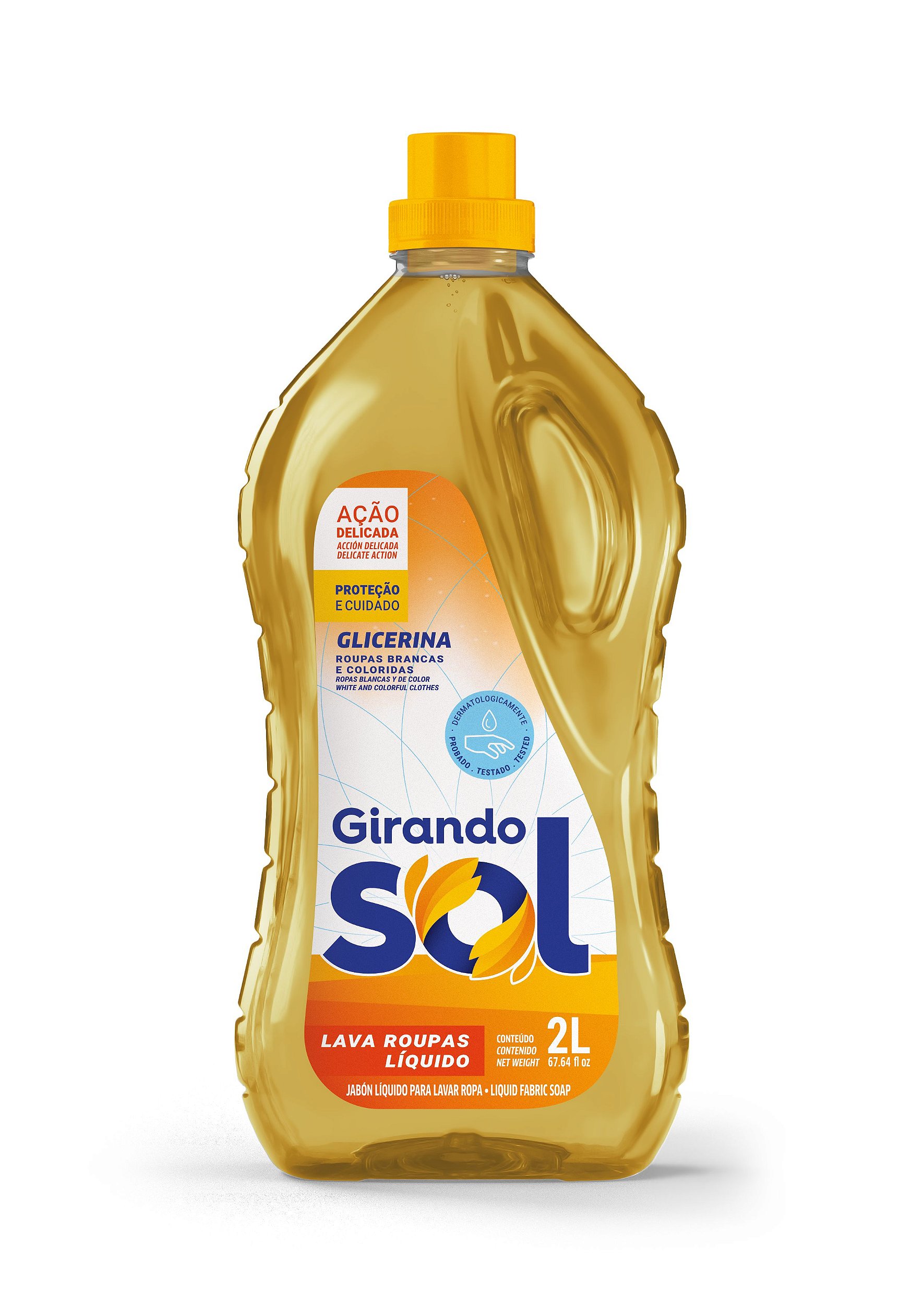 Lava Roupas Glicerina Líquido Girando Sol 2L - Higiene, limpeza e  descartáveis. Compre online ou no televendas.