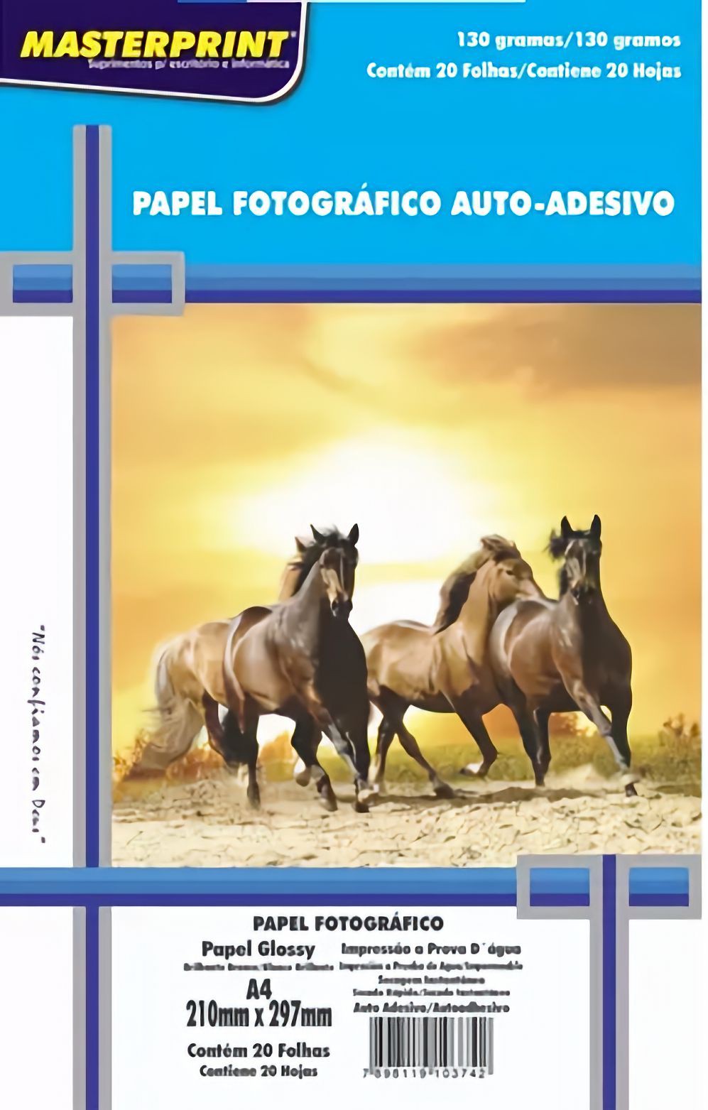 Papel Fotogr Fico Glossy Brilhante Adesivo G Masterprint Etiquetasdk