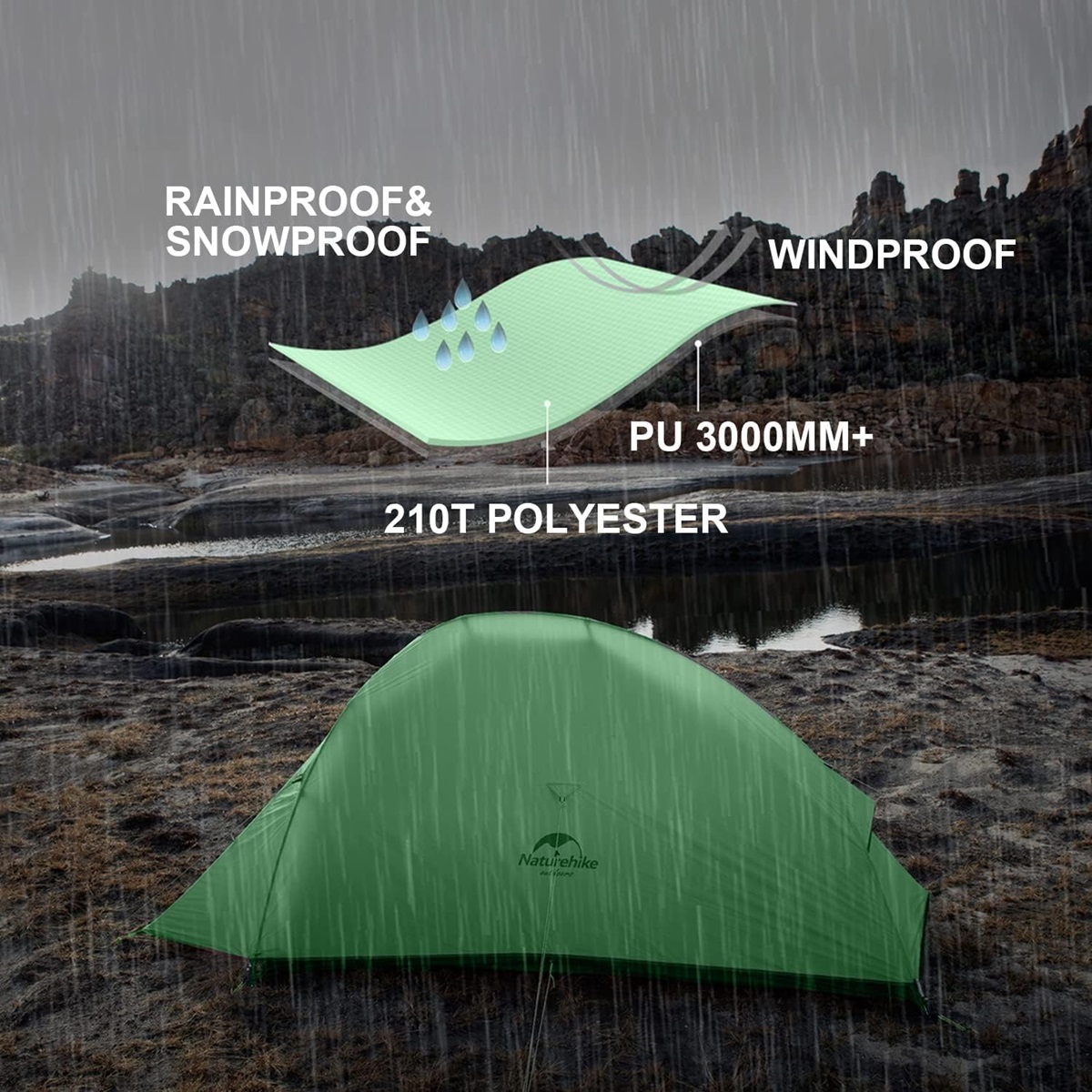 Barraca Cloud Up 2P 2X Ultralight Autoportante Naturehike