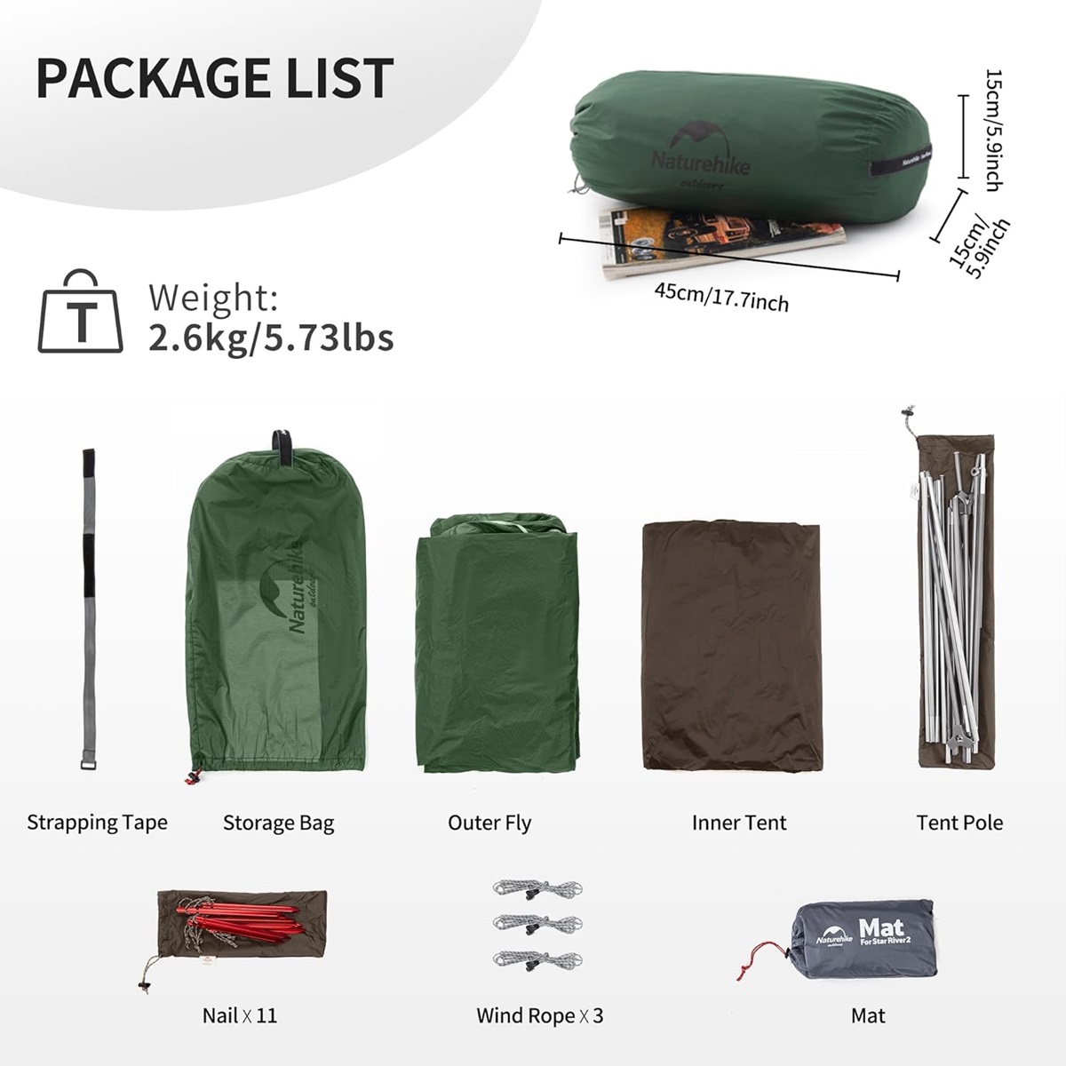 Barraca Star River 2P Ultralight Naturehike - Extreme Outdoor
