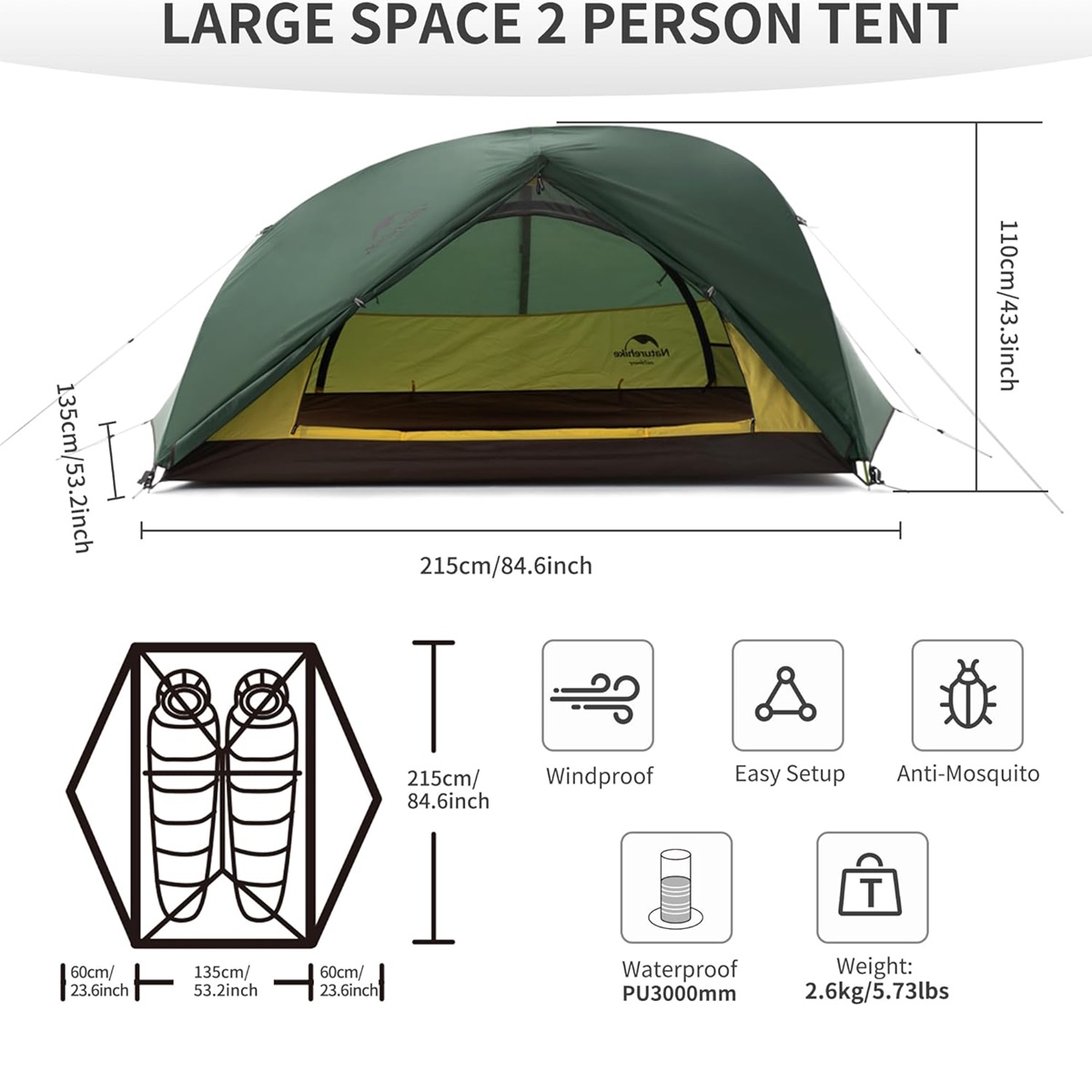 Barraca Star River 2P Ultralight Naturehike - Extreme Outdoor