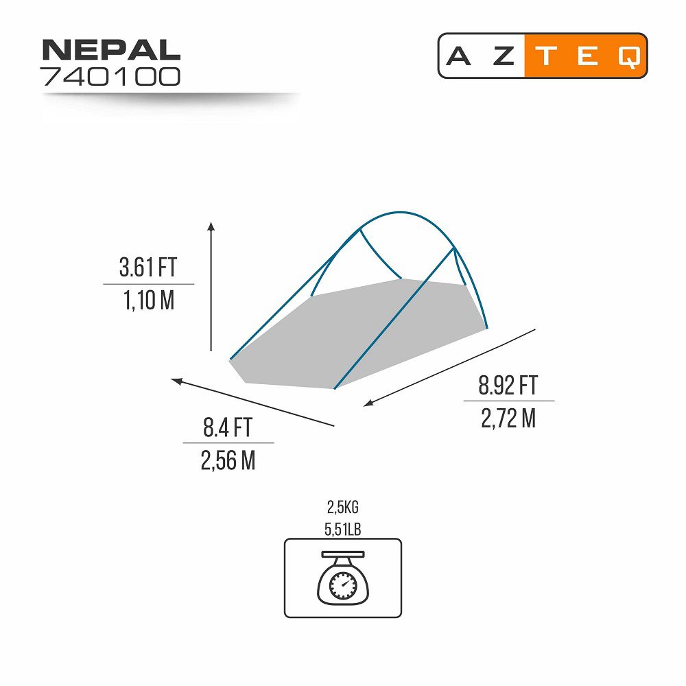 Barraca Nepal 2P Azteq - Extreme Outdoor