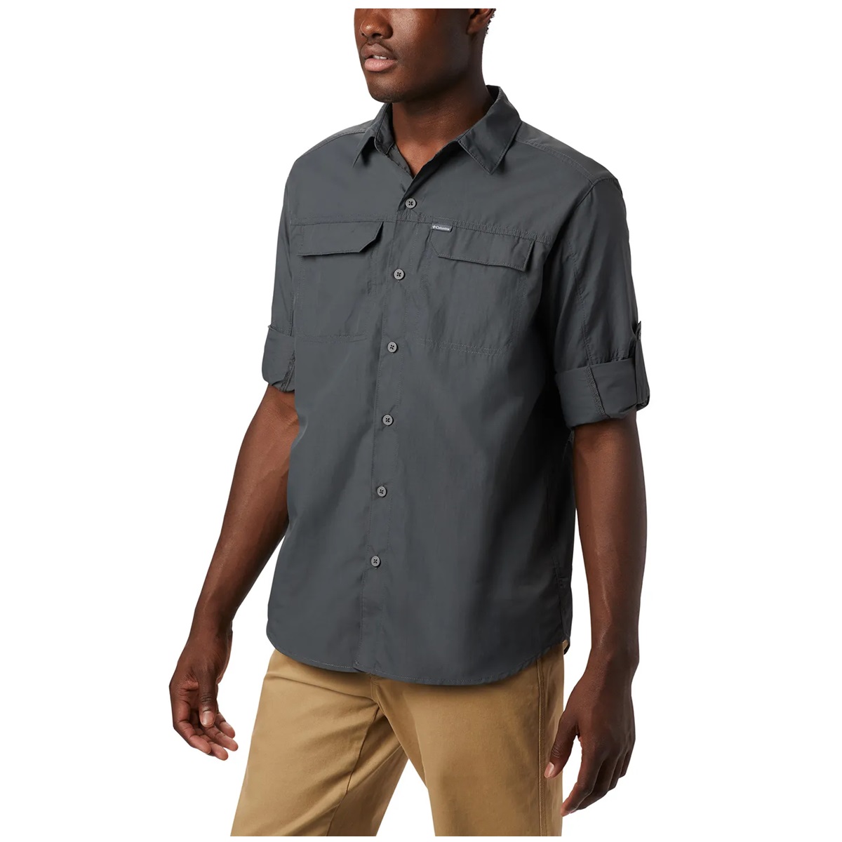 Columbia Silver Ridge Utility Lite Short Sleeve Maglietta da Escursionismo, Nero, XS Uomo