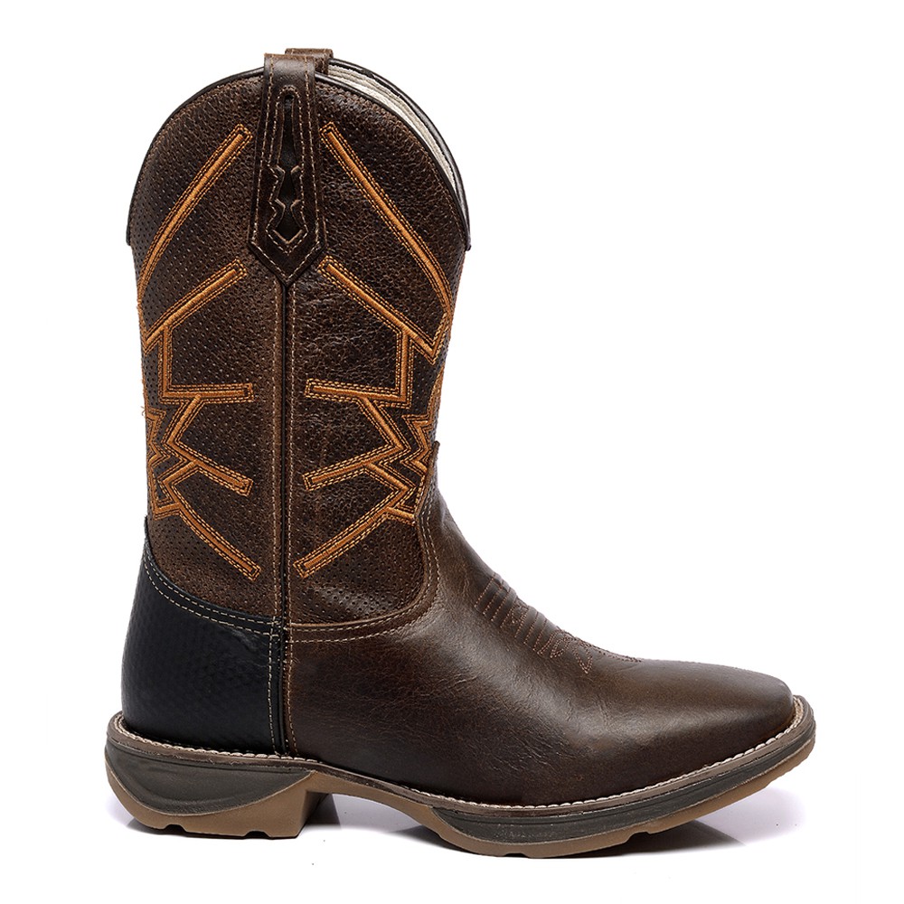 MB-01-027-02 - Bota Texana Country - Cano Alto - Couro Legítimo - Corte à  Laser - Bico Quadrado - Marconi Boots - Marconi Boots - Loja Online