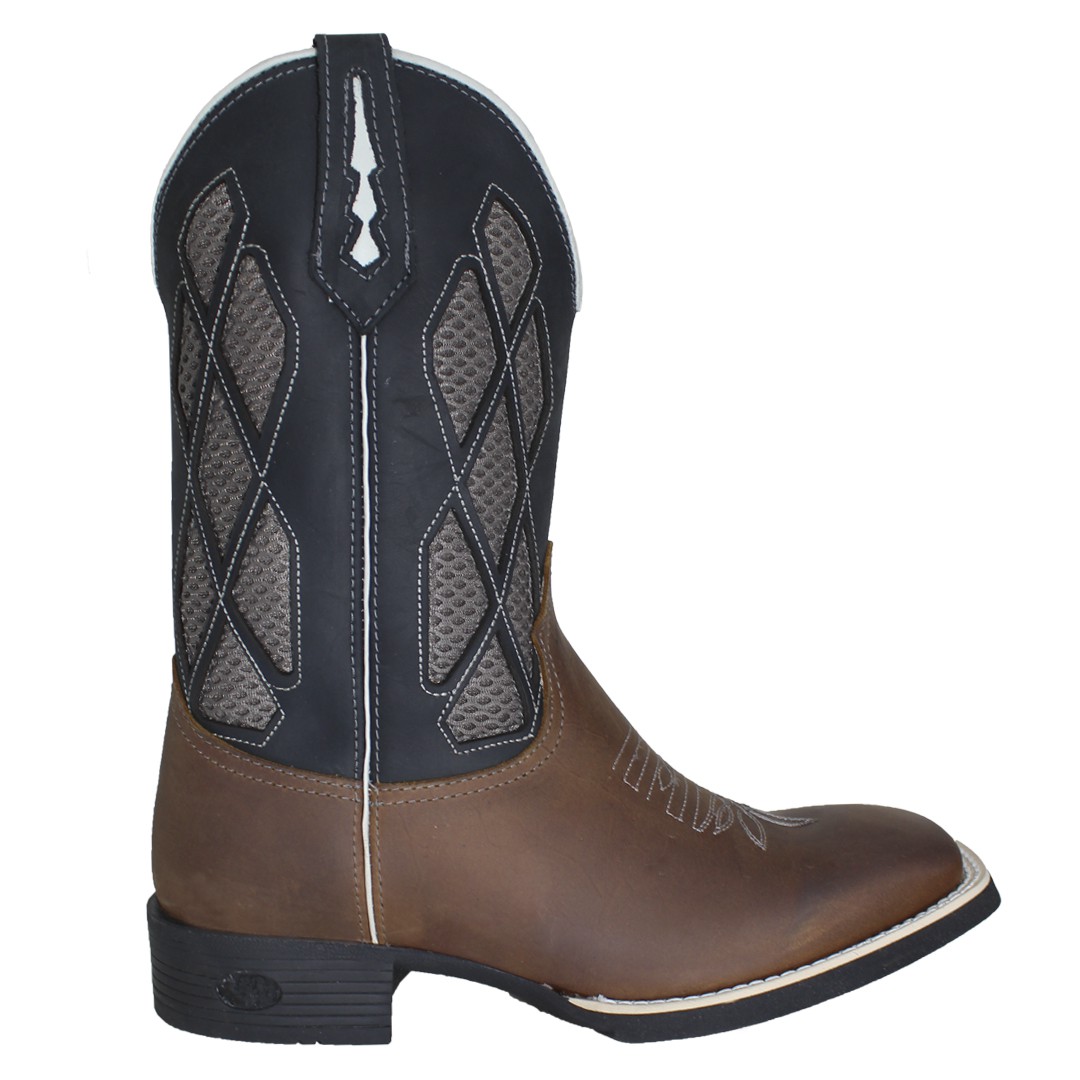 MB-01-027-02 - Bota Texana Country - Cano Alto - Couro Legítimo - Corte à  Laser - Bico Quadrado - Marconi Boots - Marconi Boots - Loja Online