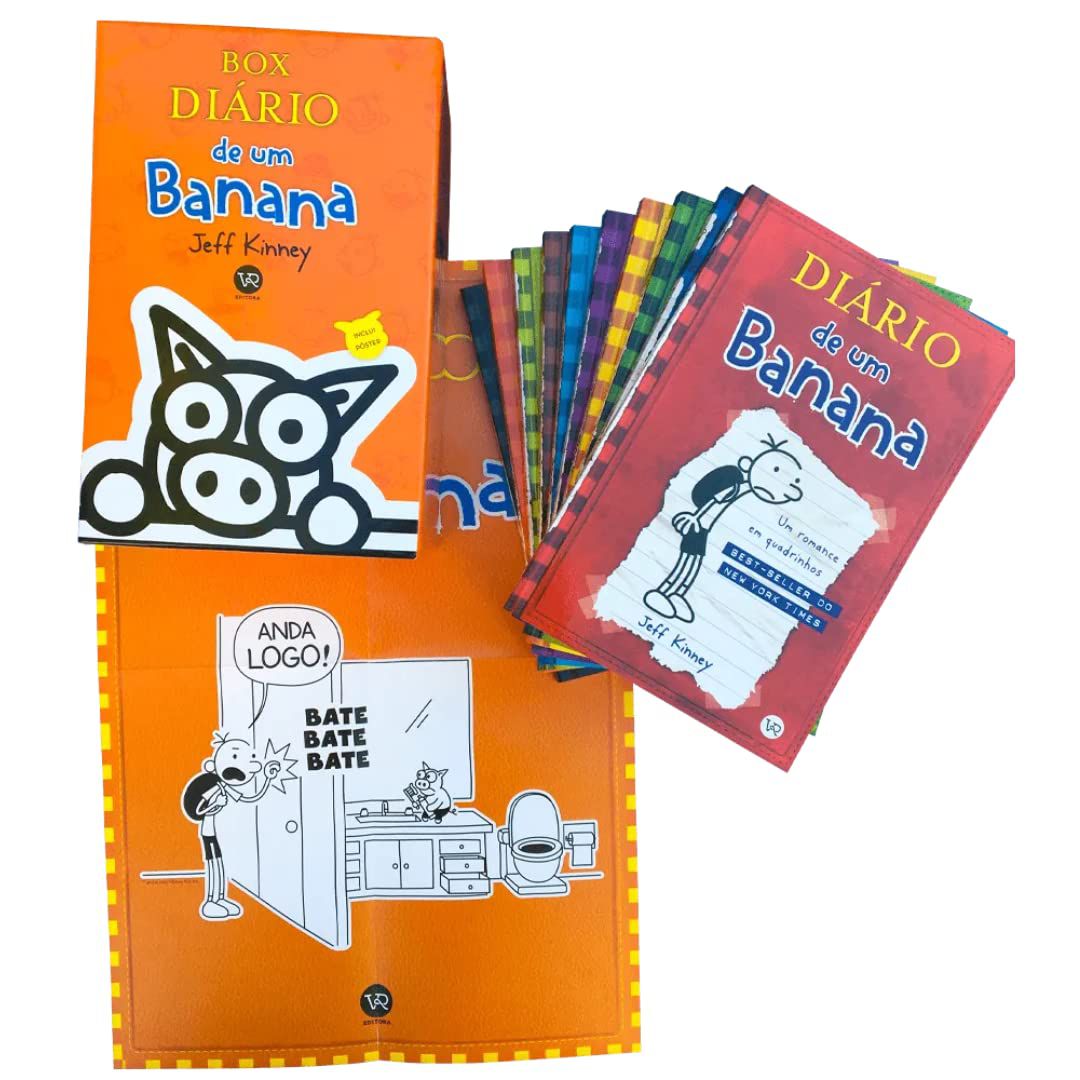 Box Diário de um banana -10 volumes - Jetplay ® - Soluções