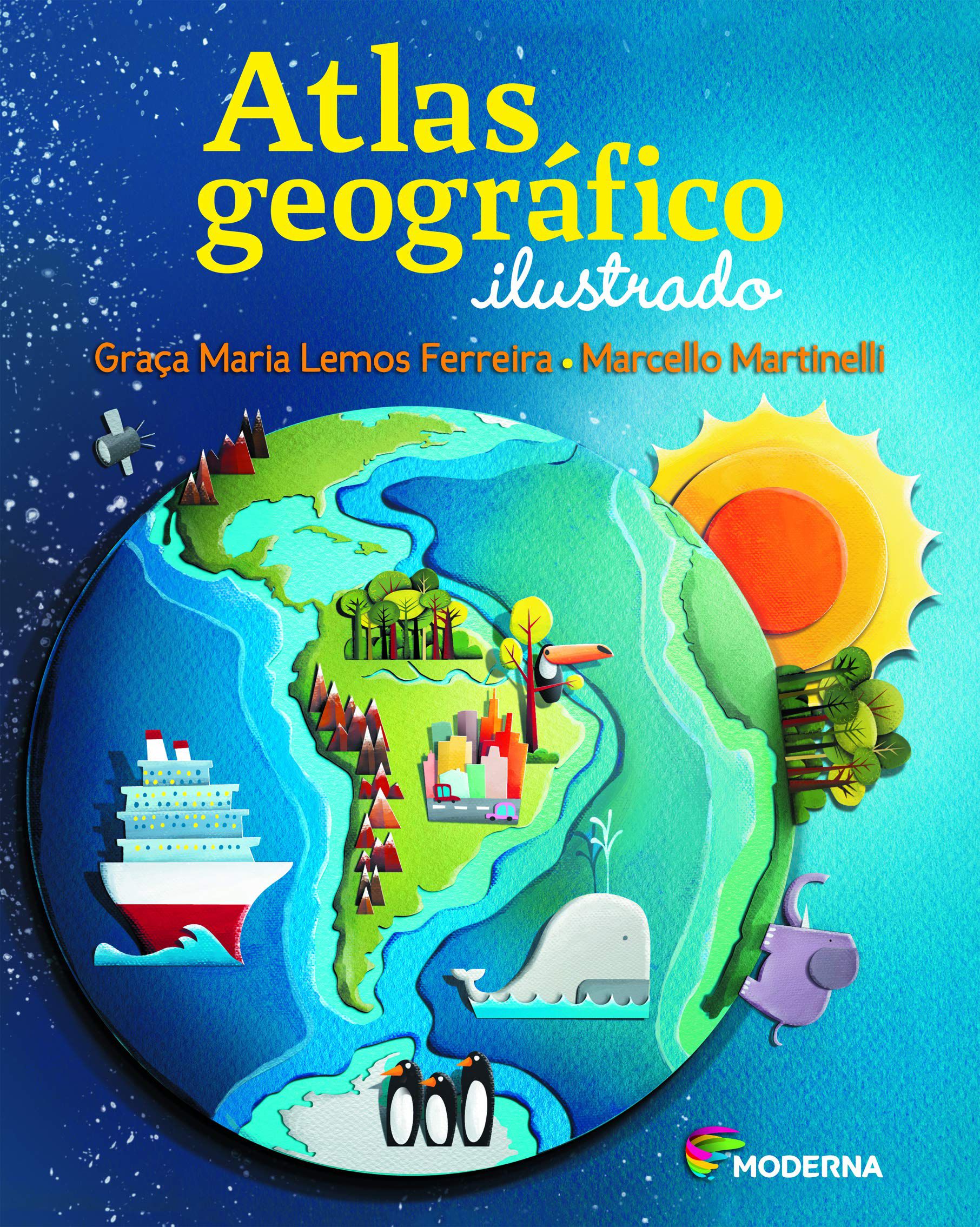 Atlas Geográfico Ilustrado Jetplay ® Soluções Educacionais Livros Didáticos Paradidáticos 7666