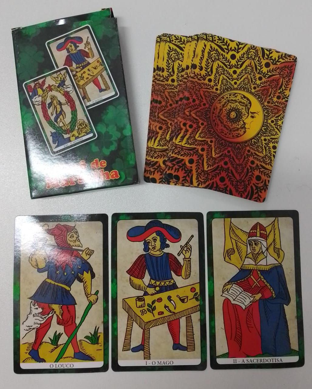 Baralho O Tarô De Marselha 22 Cartas Tarot Arcanos Maiores com