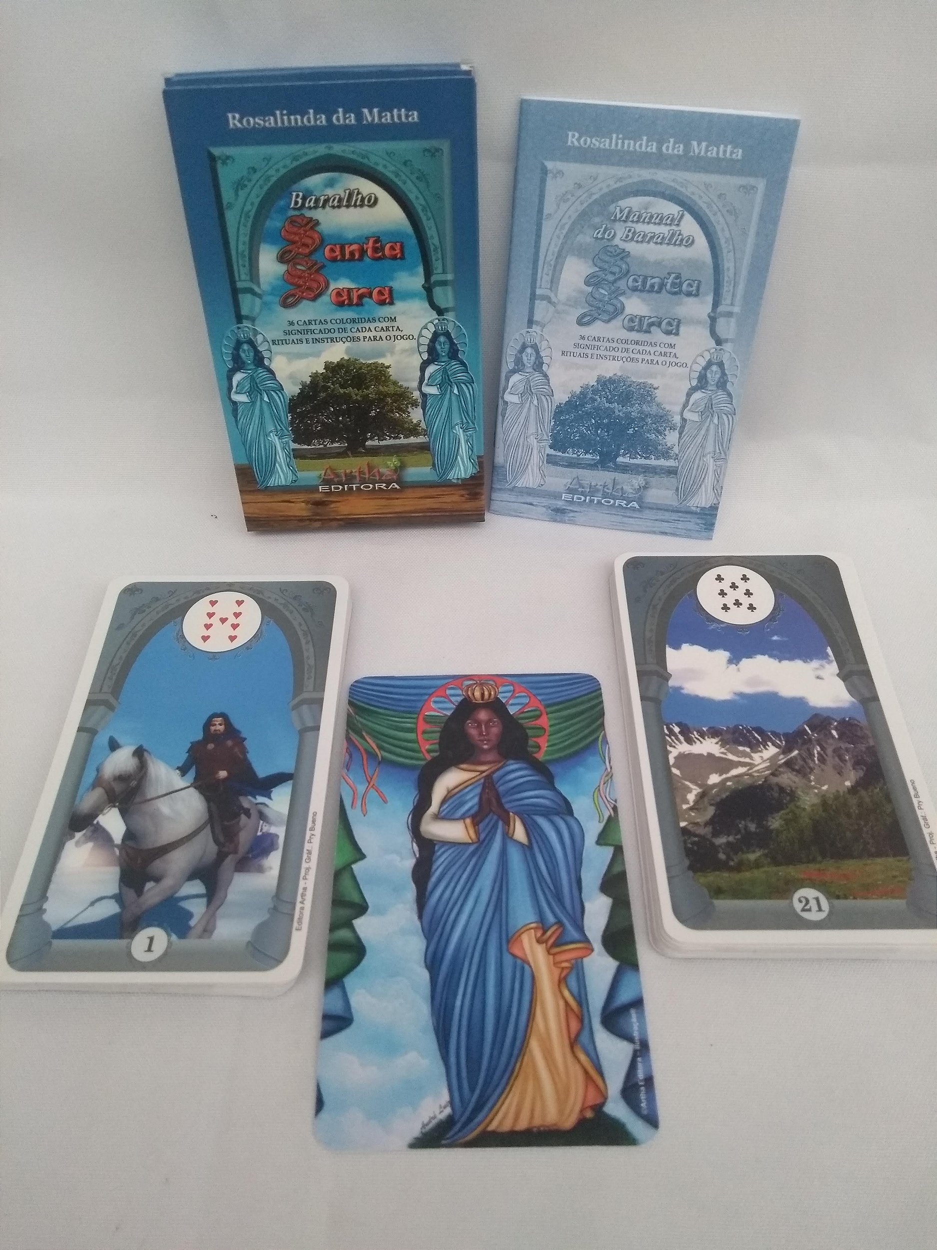 Baralho Tarô Cigano Santa Sara Kali 36 Cartas Iniciantes Nf