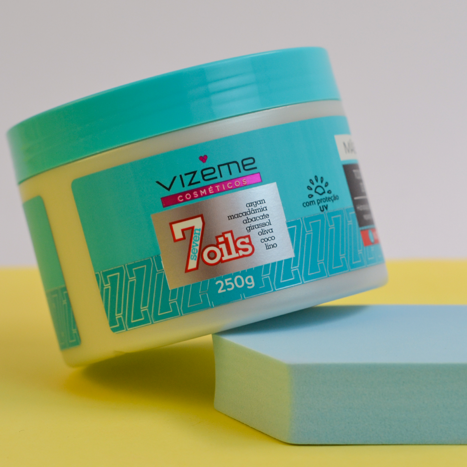 Máscara de hidratação profunda - Seven Oils 250g - 7 óleos - Vizeme ...