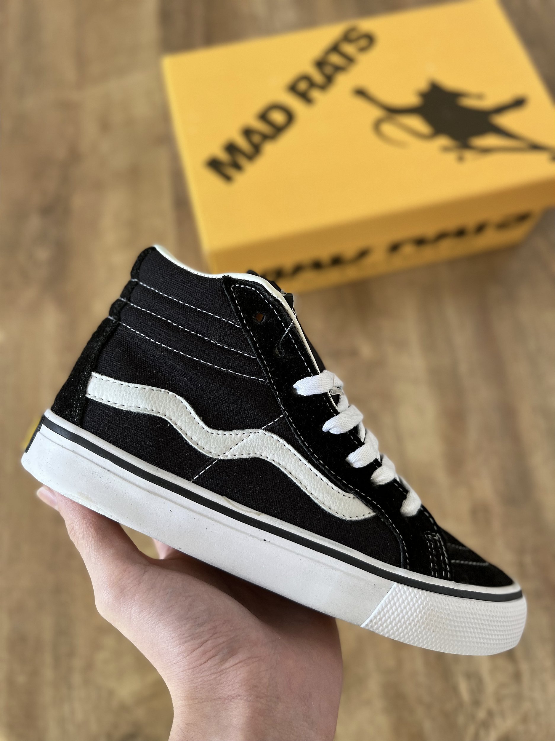 MAD RATS HI-TOP (preto/branco)