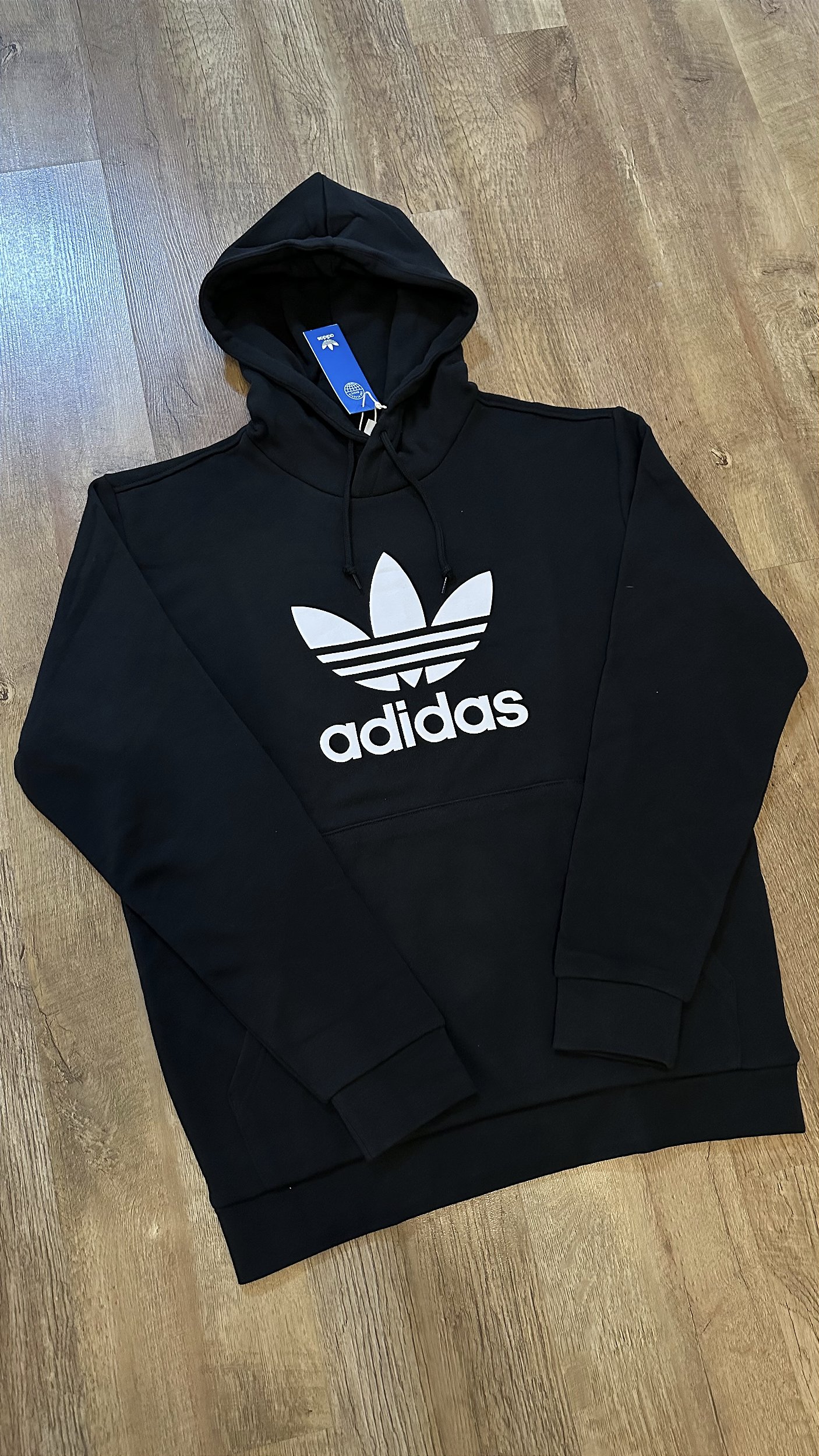 Moletom adidas trefoil preto 2025