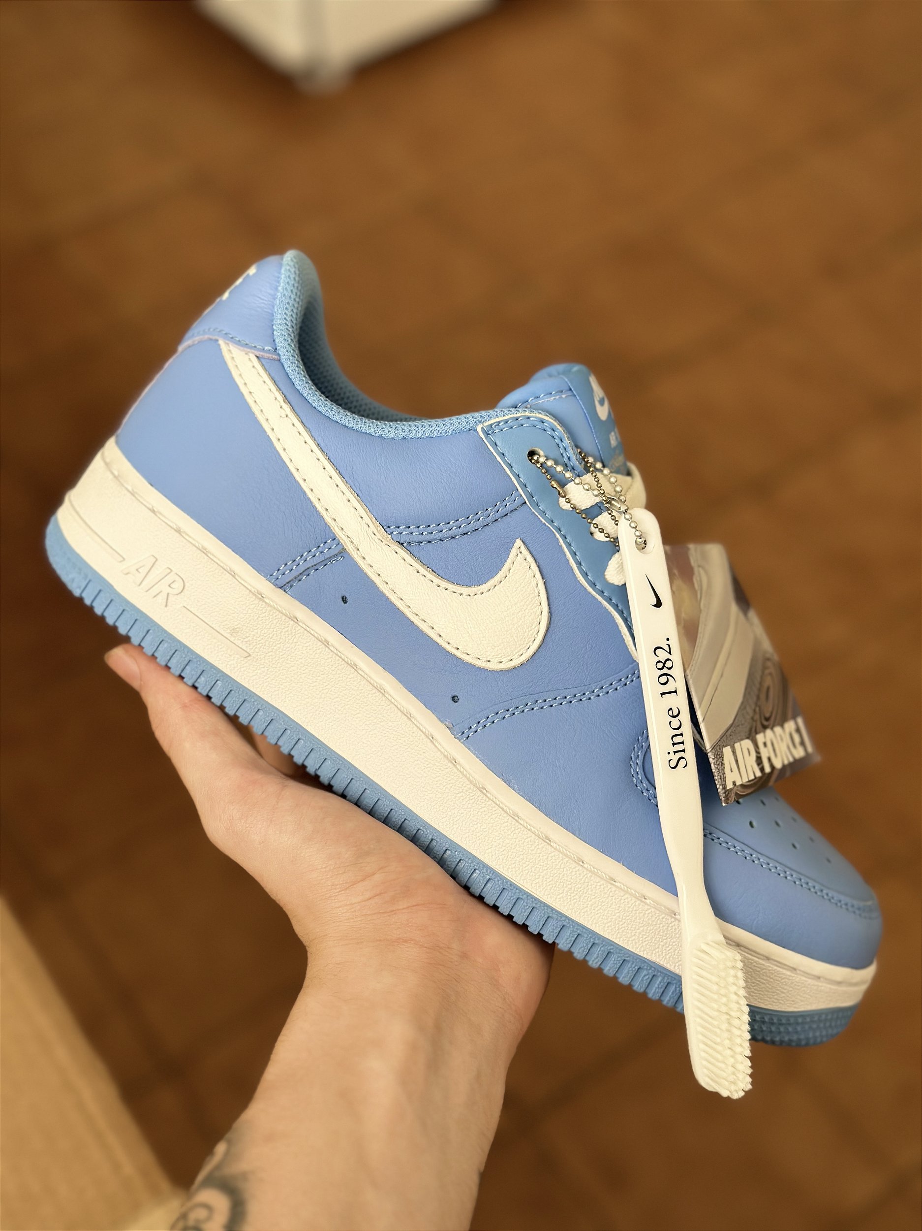 Blue nike air discount force 1 low