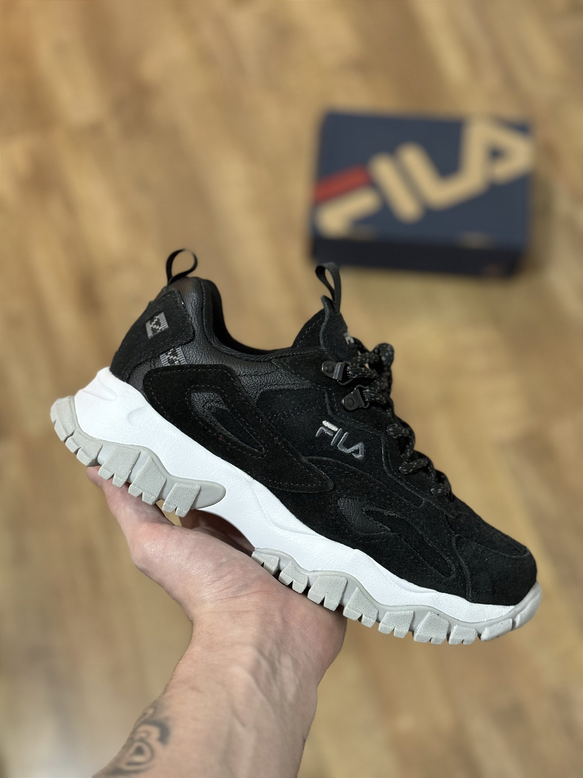 FILA RAY TRACER TR SE black graphite grey Corre de Rua