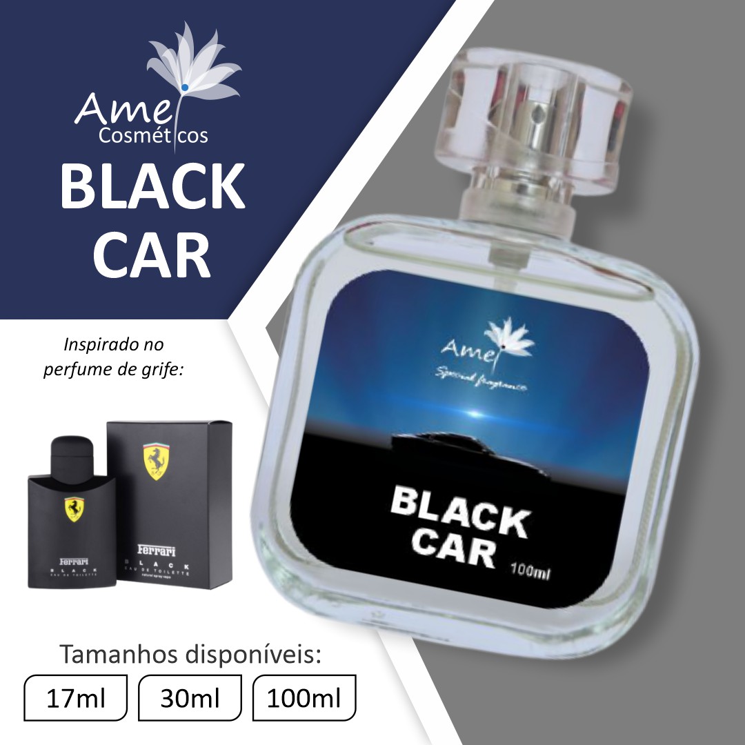 Perfume Black Car 100ml, perfume Ferrari Black - Edy Distribuição