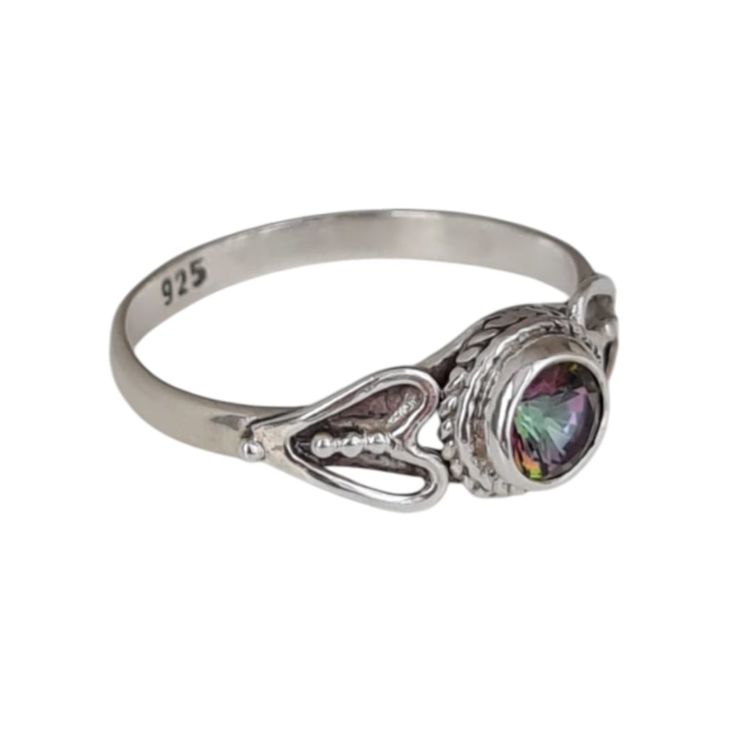 Collana Pietra Naturale Ciondolo Di Topazio Mistico Sfaccettato Collana Pietra Naturale Ciondolo Di Topazio Mistico Sfaccettato