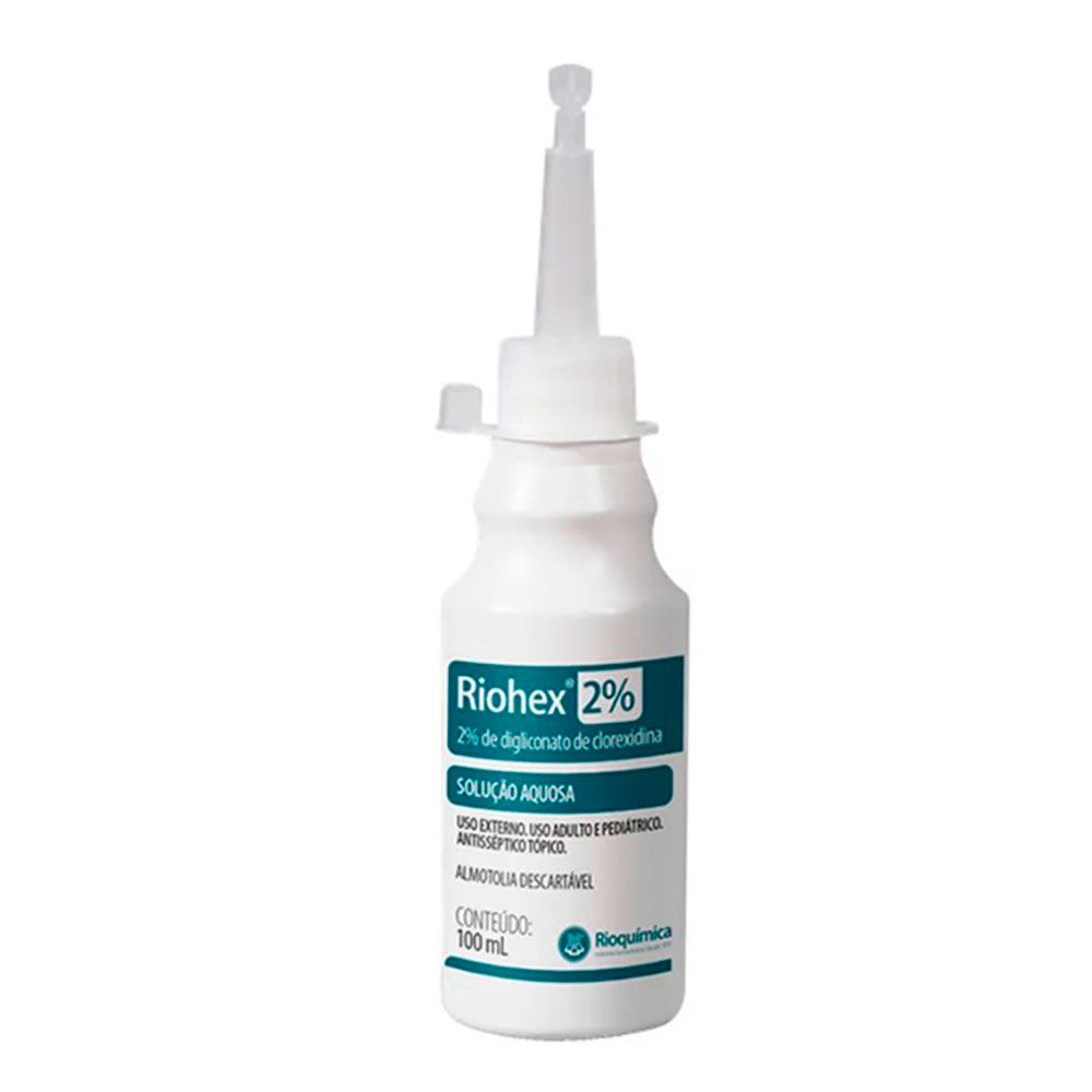Antisséptico Riohex 2% Solução Aquosa 100ml - Rioquimica - Dental PHS -  Produtos Médicos e Odontológicos