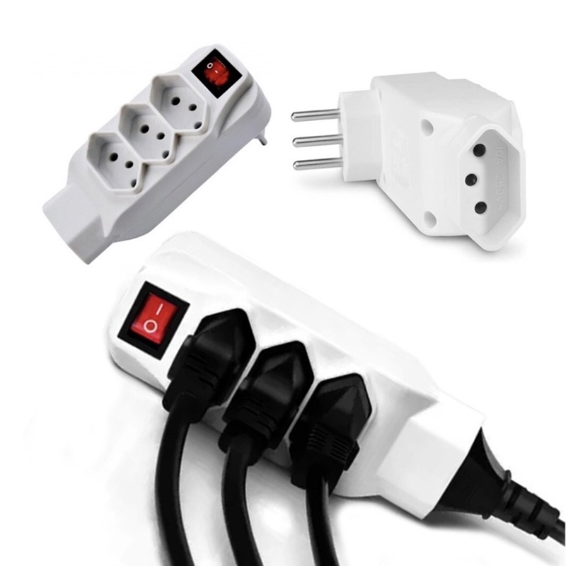 Adaptador De Tomada Benjamin - 4 Saídas, Bivolt, Com Chave