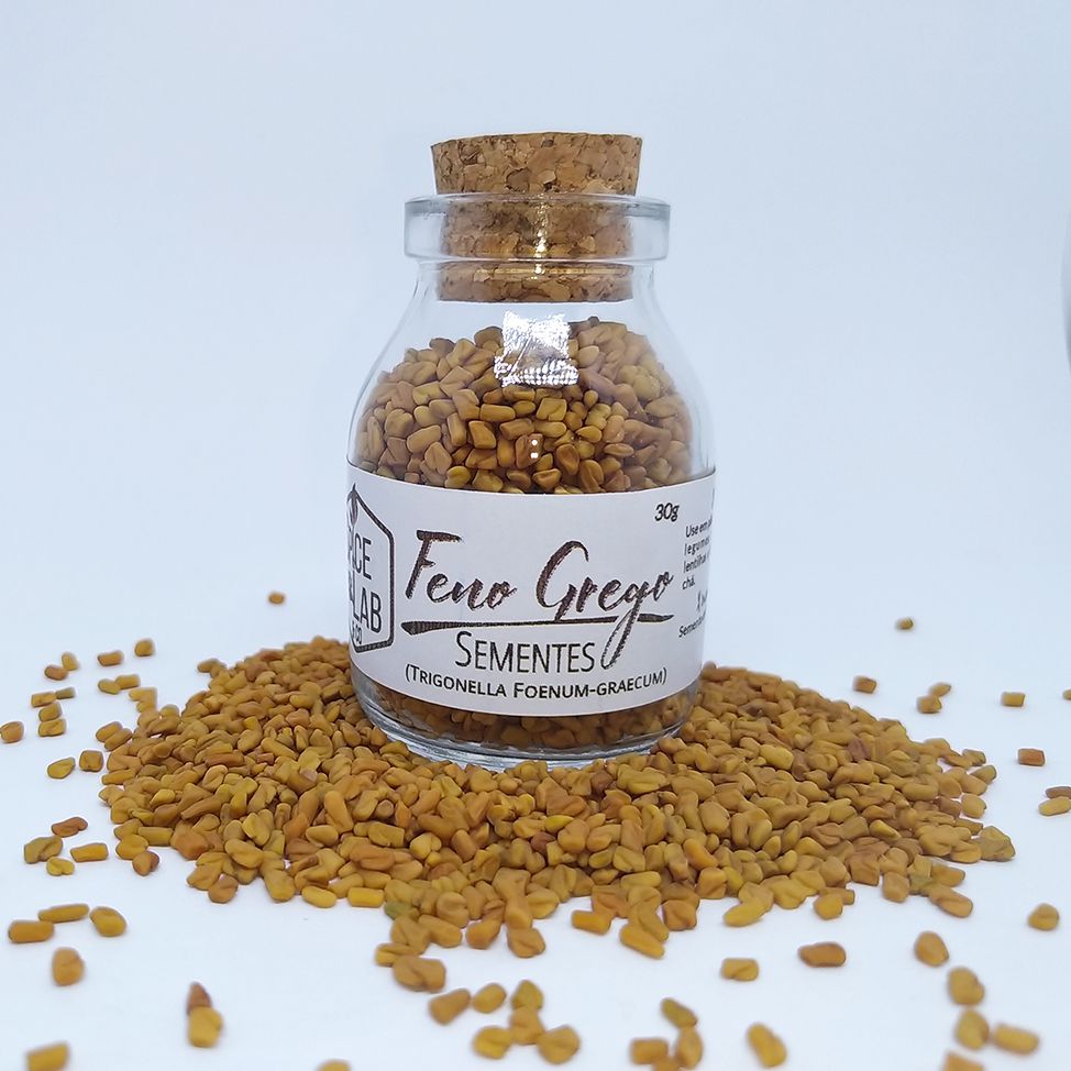 Comprar Feno Grego em pó 100 % Natural Kampo de Ervas Frasco com