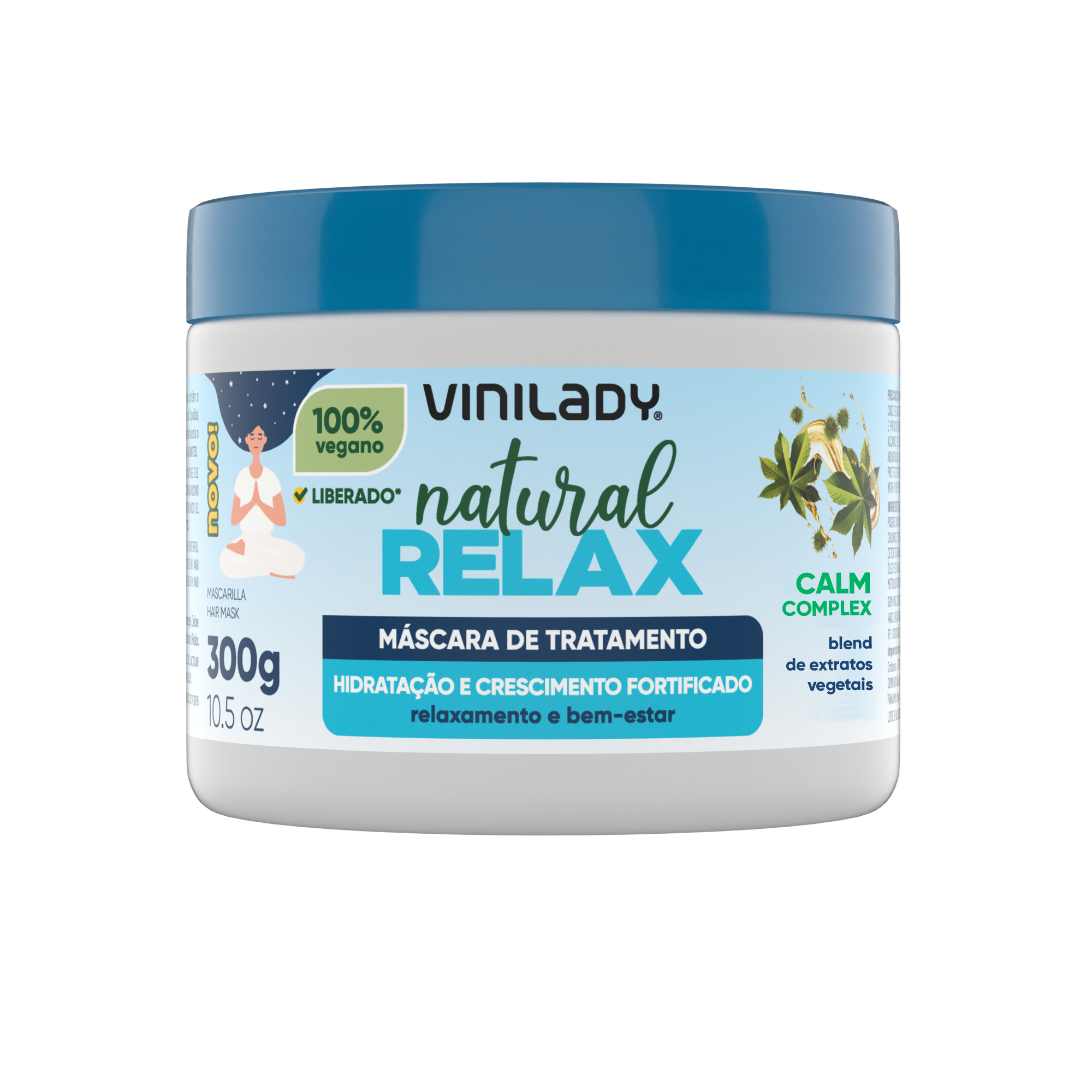 Máscara de Tratamento Natural Relax 300g - Loja Virtual Vinilady