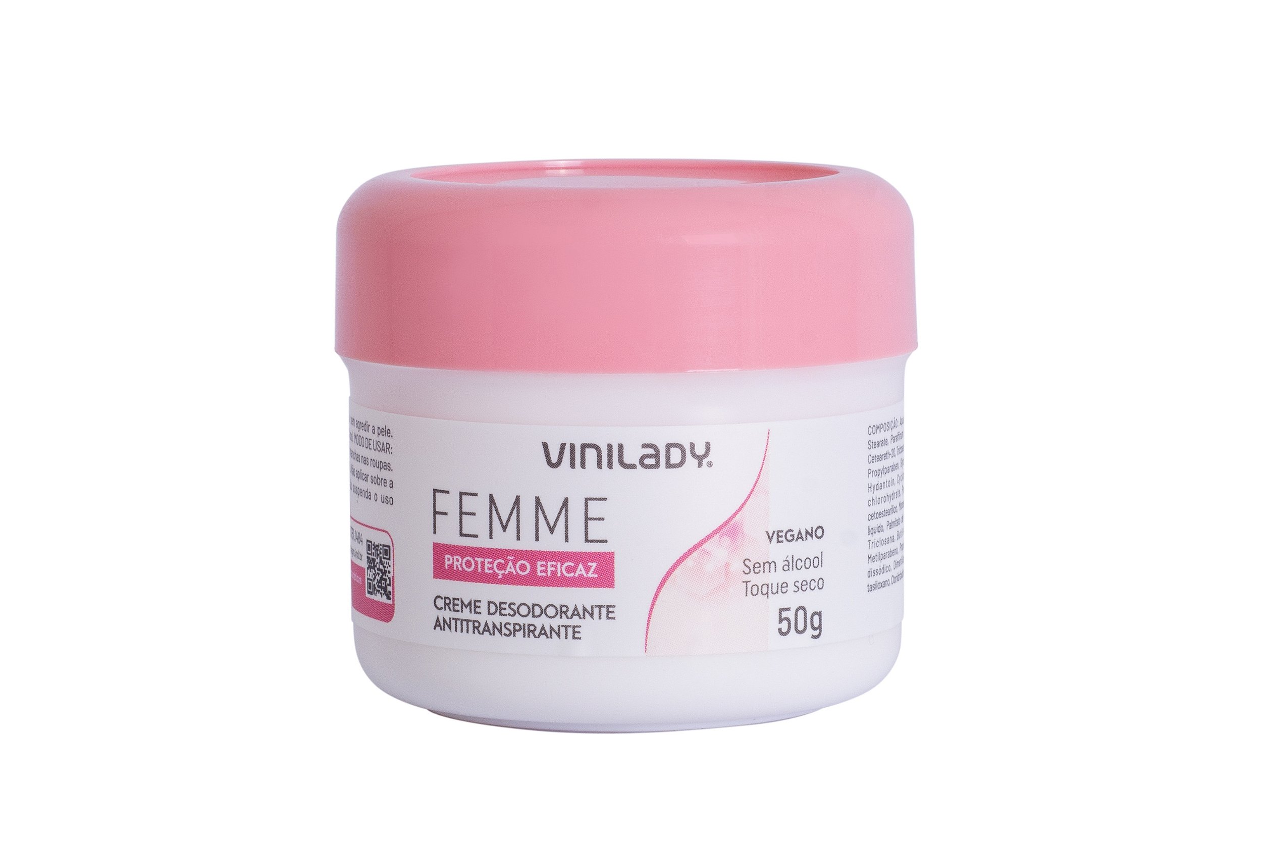 Creme Desodorante Antitranspirante Femme 50g - Loja Virtual Vinilady