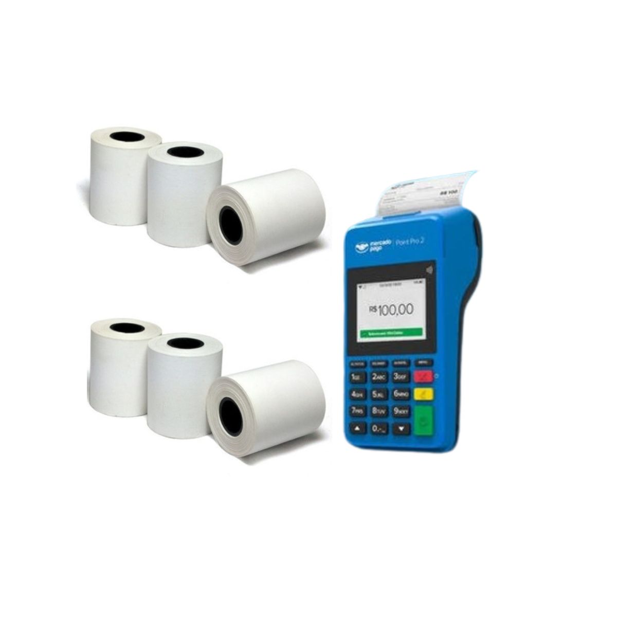 Bobina para maquinas de cartão 57x22 com 60 rolos - TFW DISTRIBUIDORA