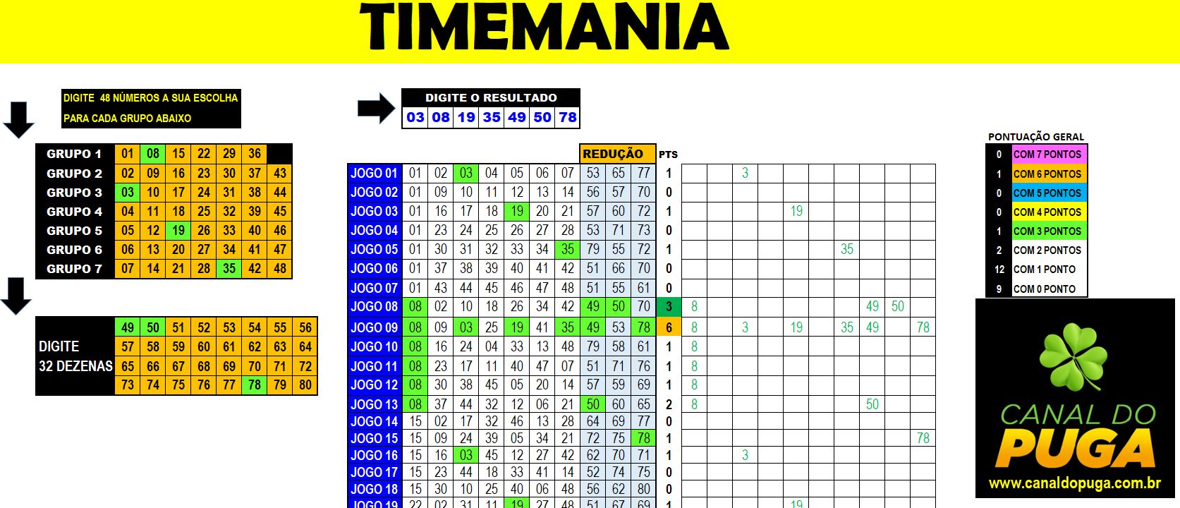 TIMEMANIA: AUMENTE as chances de GANHAR na TIMEMANIA!