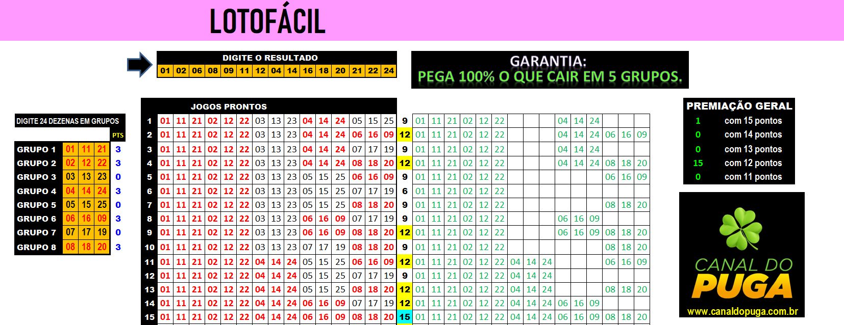 Planilhas Lotofácil Gratuitas – Faça o Download Agora Mesmo! – Club de  Loteria