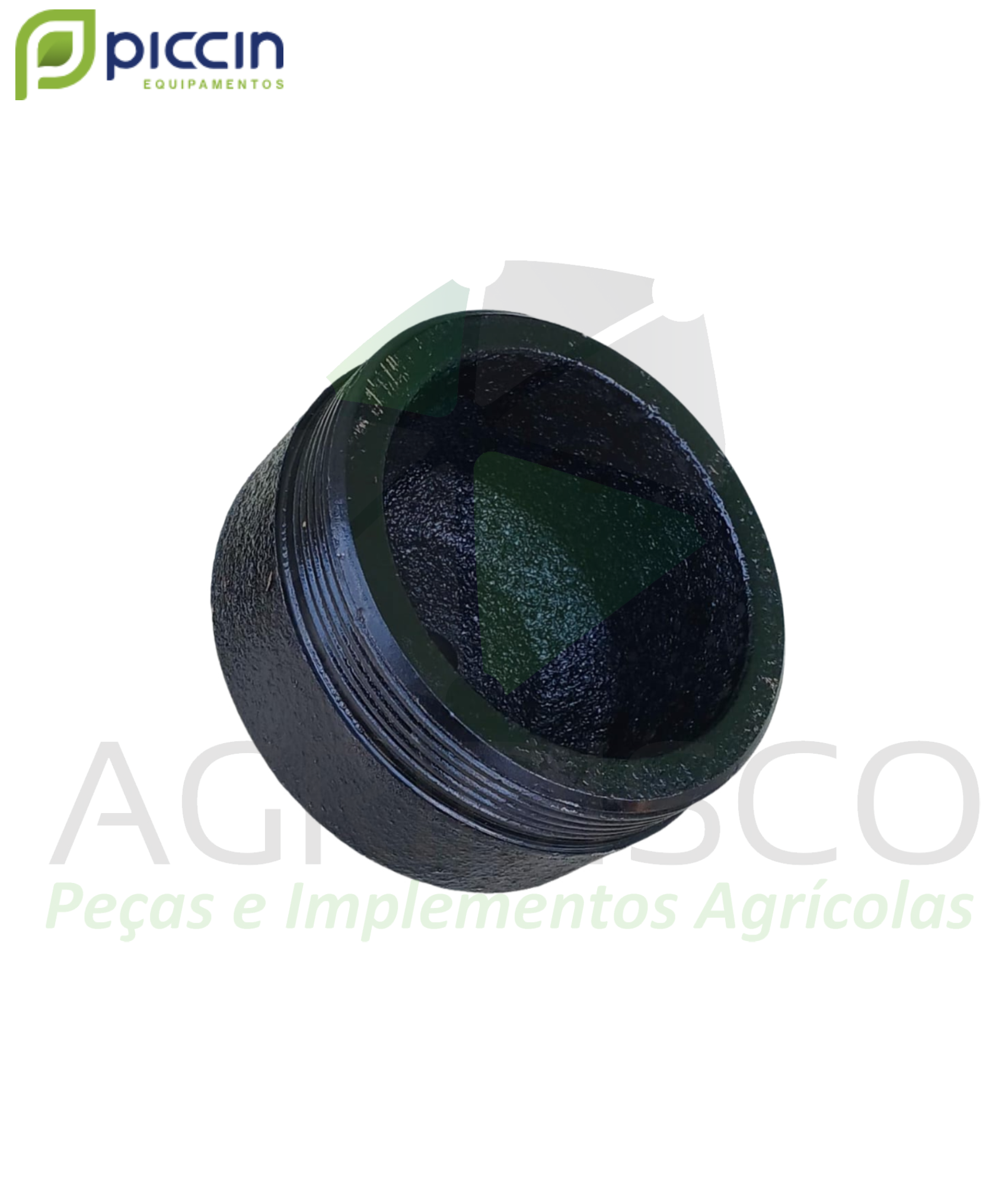 M.FC.00002 CALOTA DO CUBO 6 FUROS (PICCIN) MFC00002 PARA GRADE PESADA ...