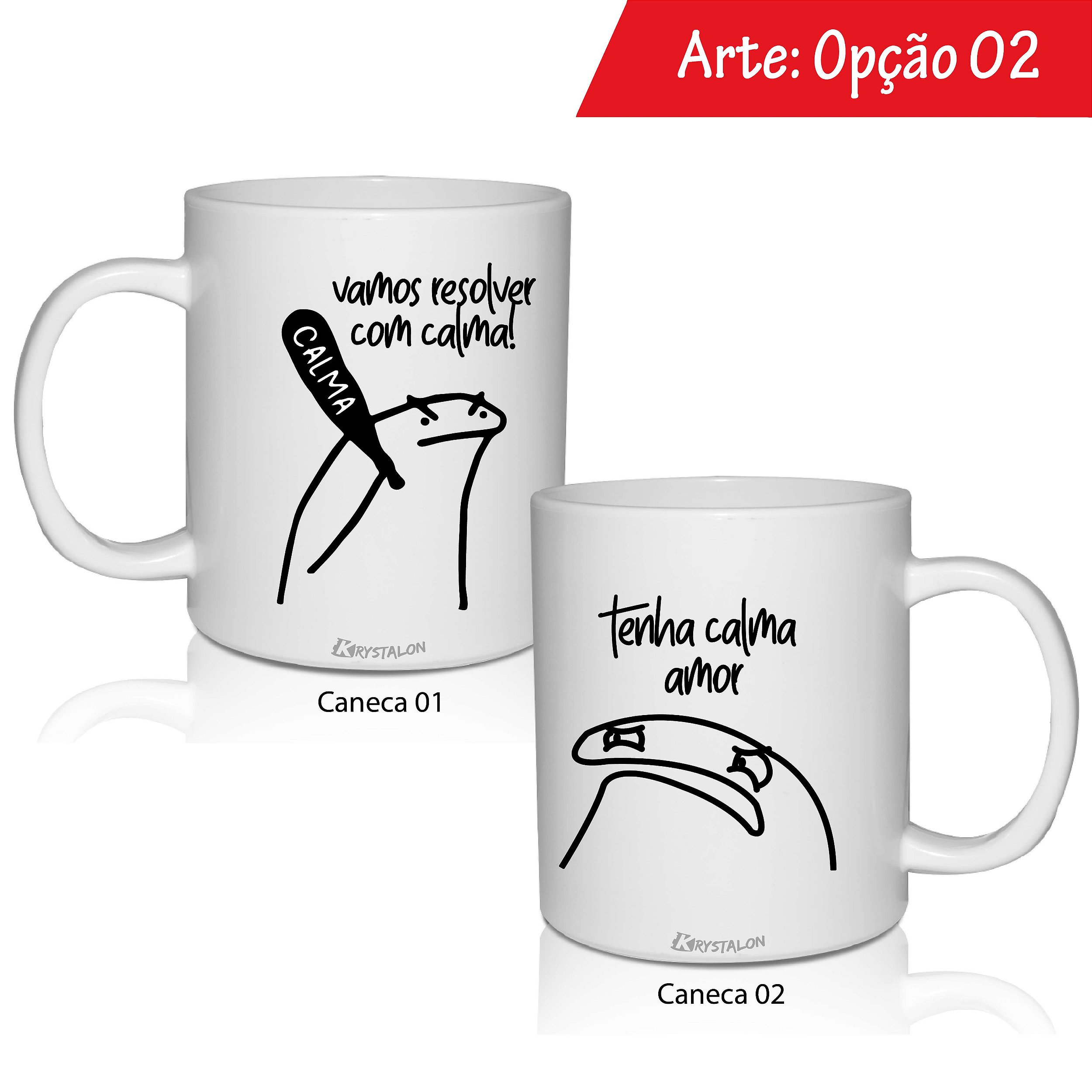 Caneca De Casal Flork Krystalon Copo Acrilico E Ta A Gin Acrilico