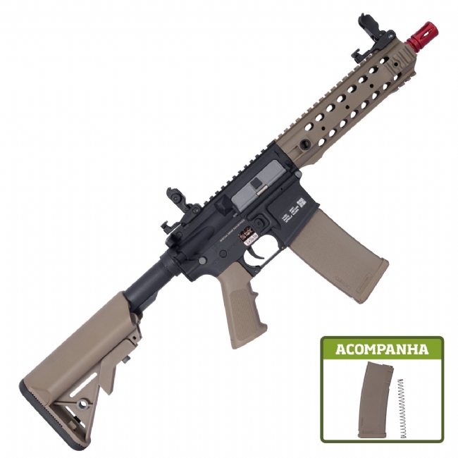 Rifle De Airsoft AEG M4 KEYMOD SA-F02 HALF-TAN SERIE FLEX - SPECNA ARMS