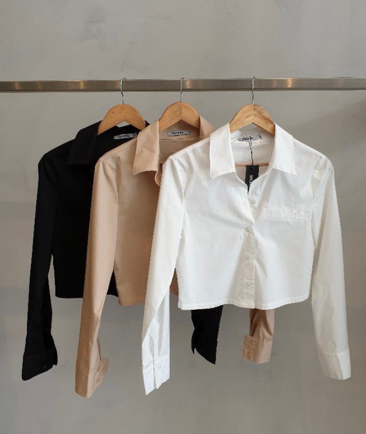 Camisa cropped em tricoline - Branca - Madame Ninna - loja online de ...