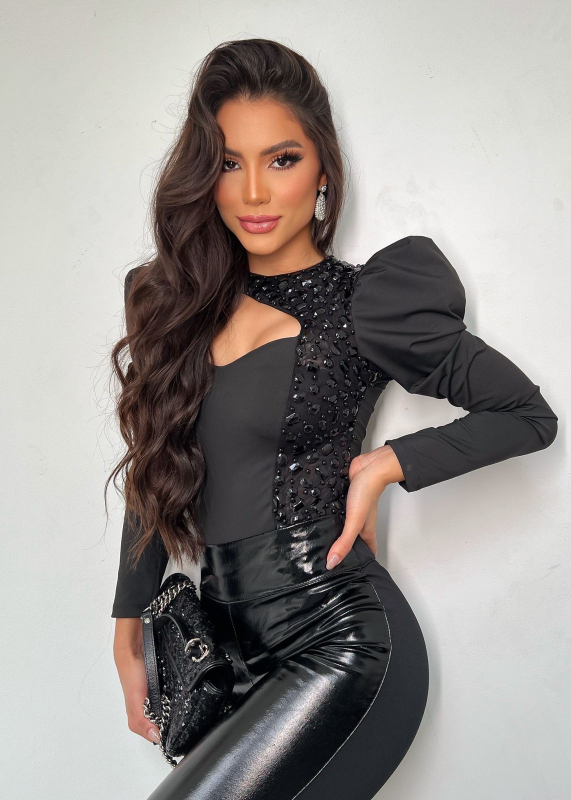 BODY MUJER MINACCIA NEGRO CLEMONT
