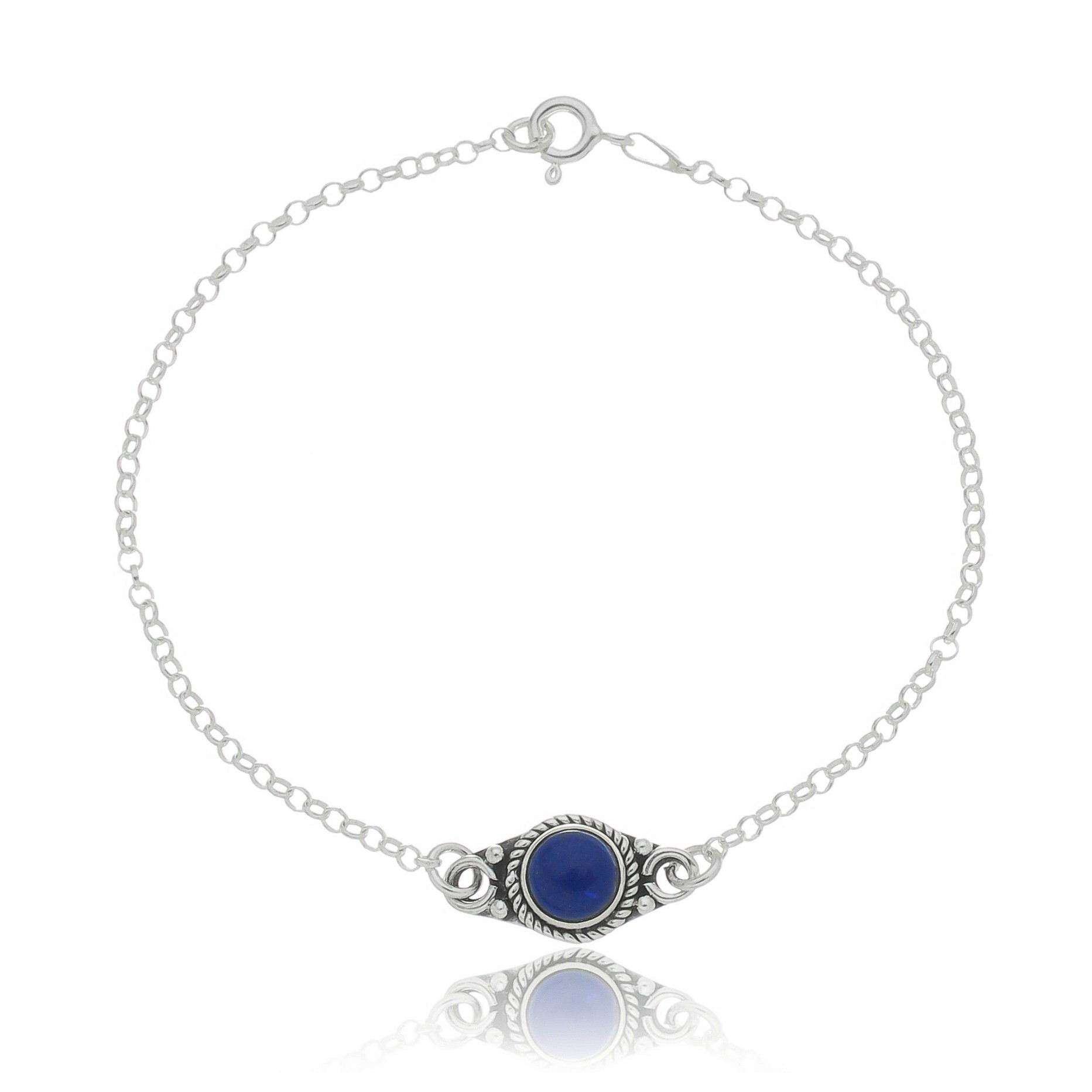 Pulseira de Pedra Lapis Lazuli